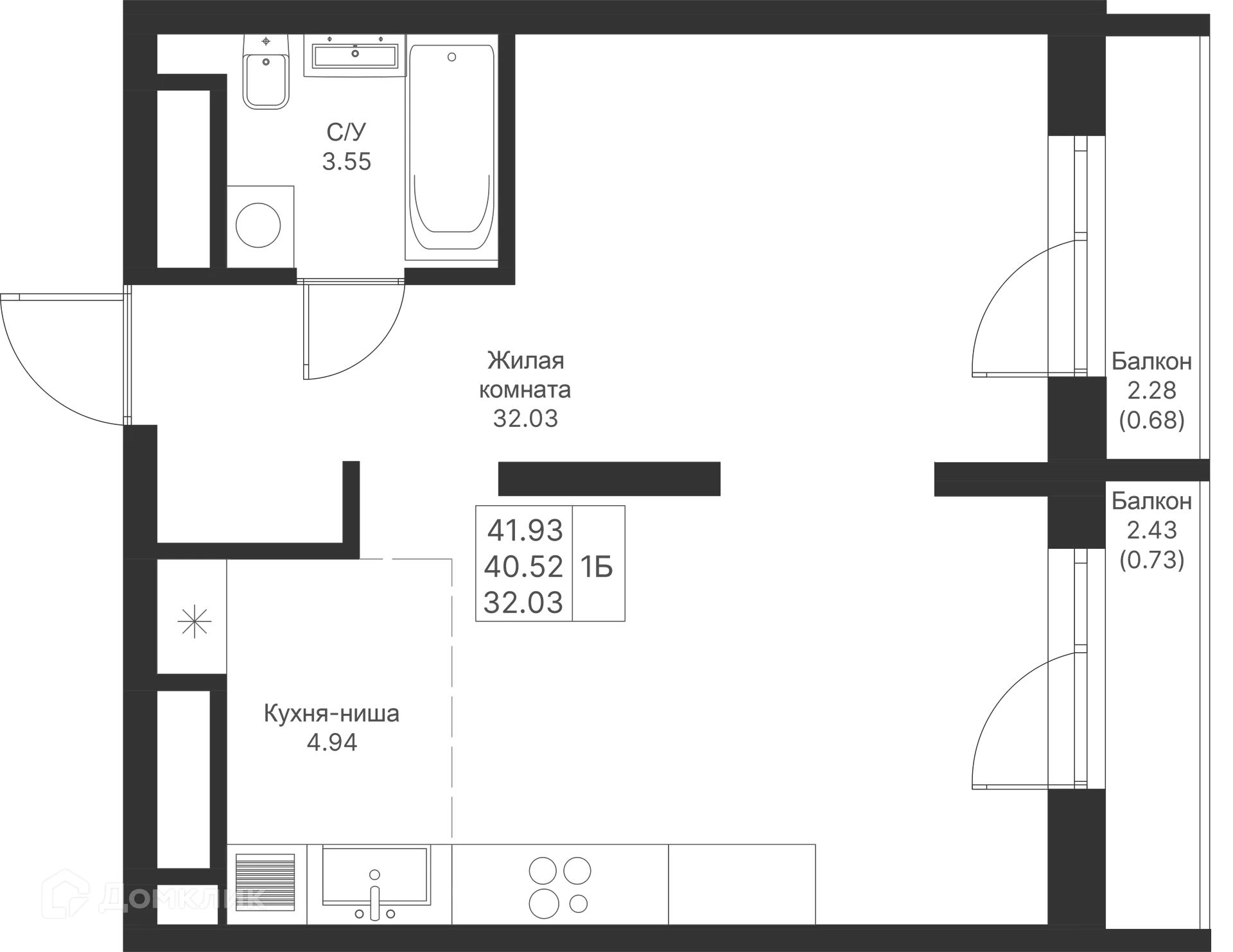 Фото квартиры в ЖК Мой Ритм