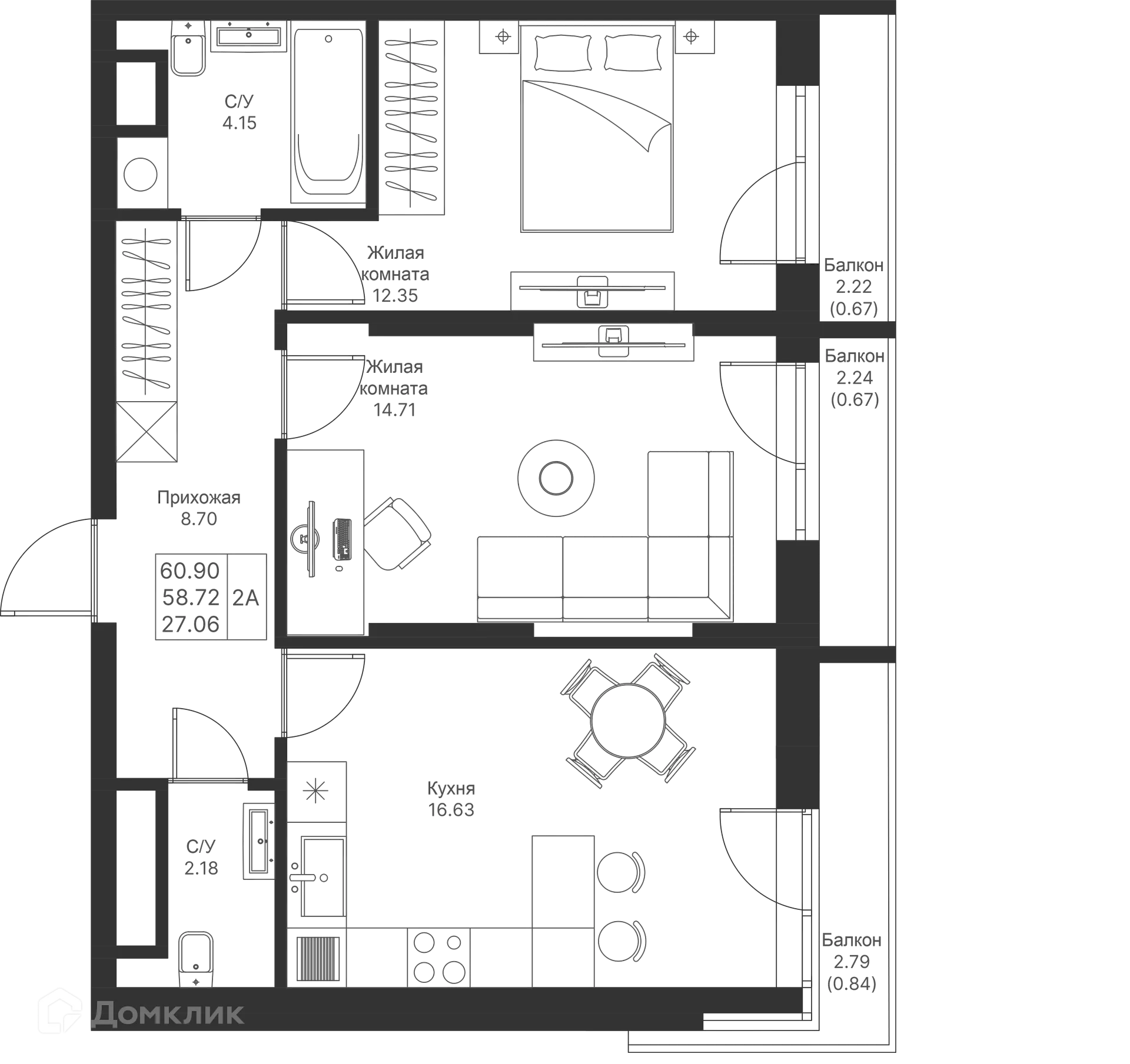 Фото квартиры в ЖК Мой Ритм
