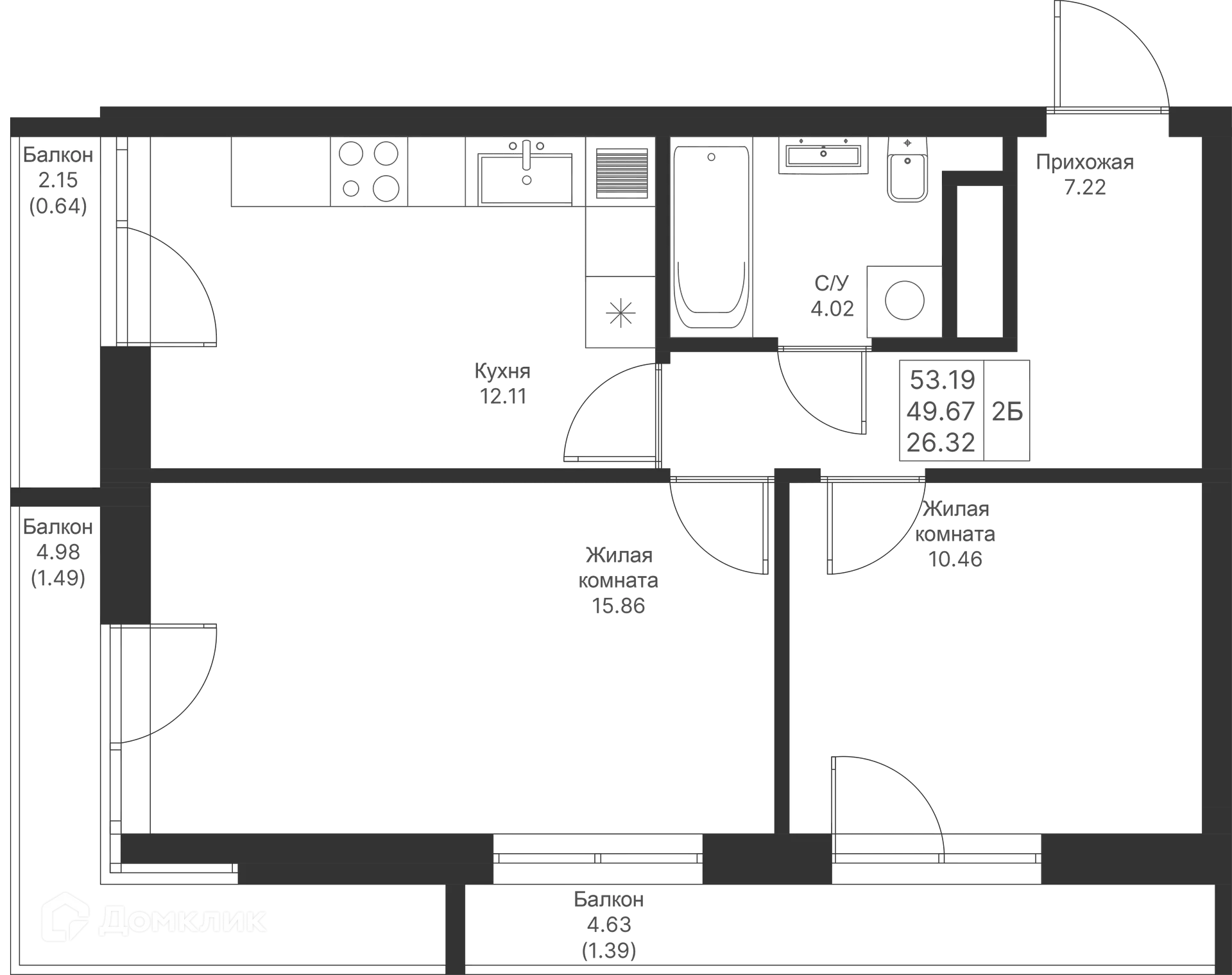 Фото квартиры в ЖК Мой Ритм