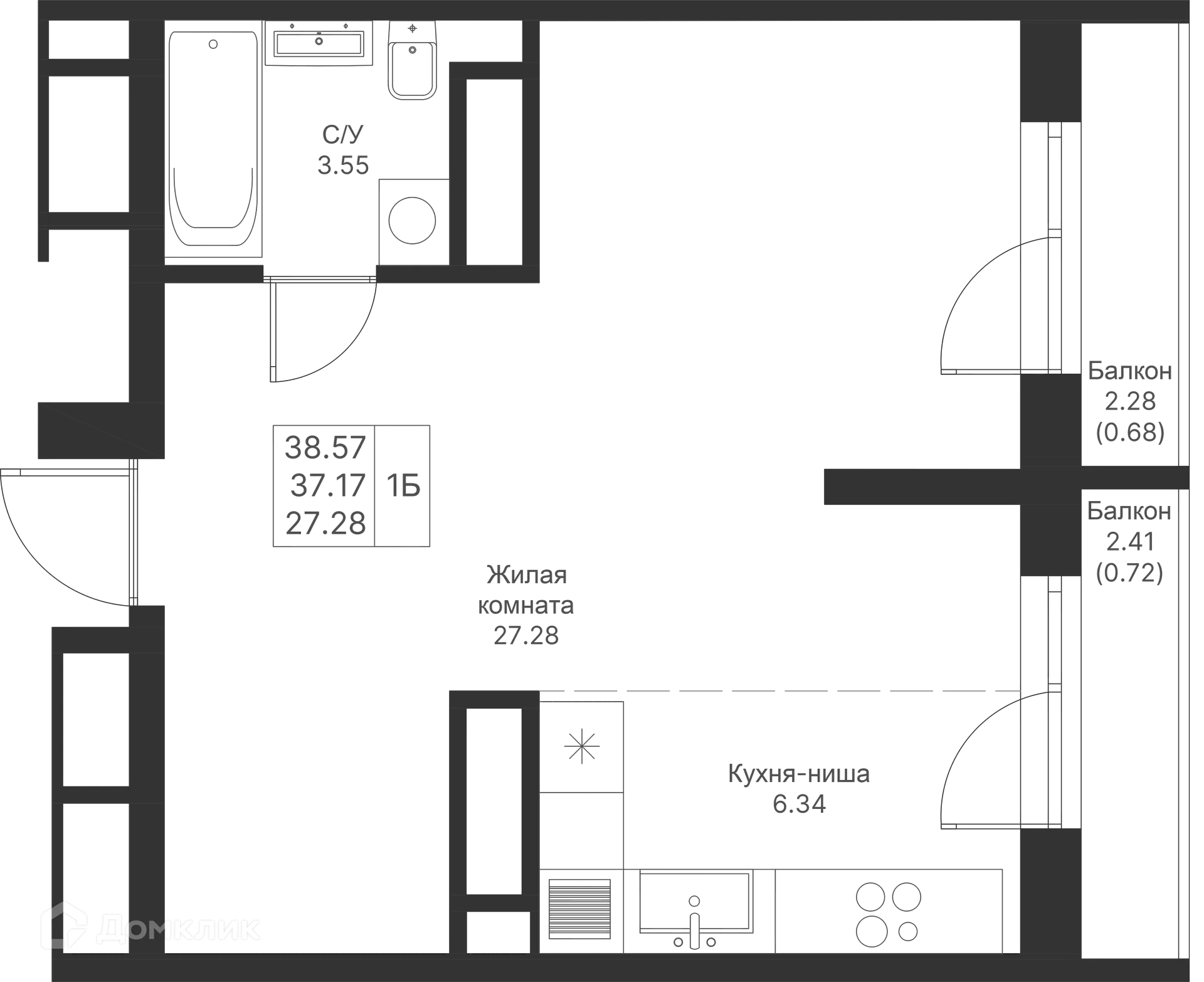 Фото квартиры в ЖК Мой Ритм