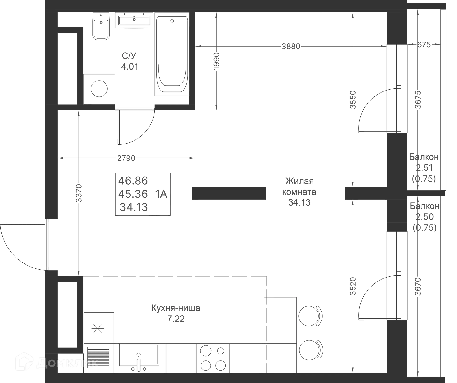 Фото квартиры в ЖК Мой Ритм