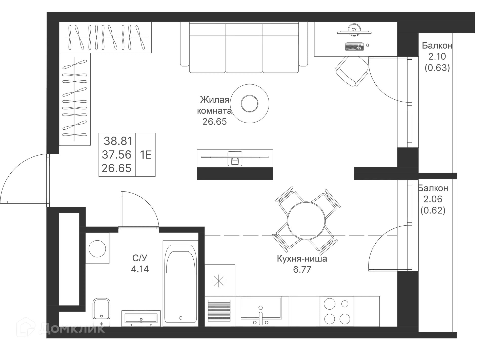 Фото квартиры в ЖК Мой Ритм