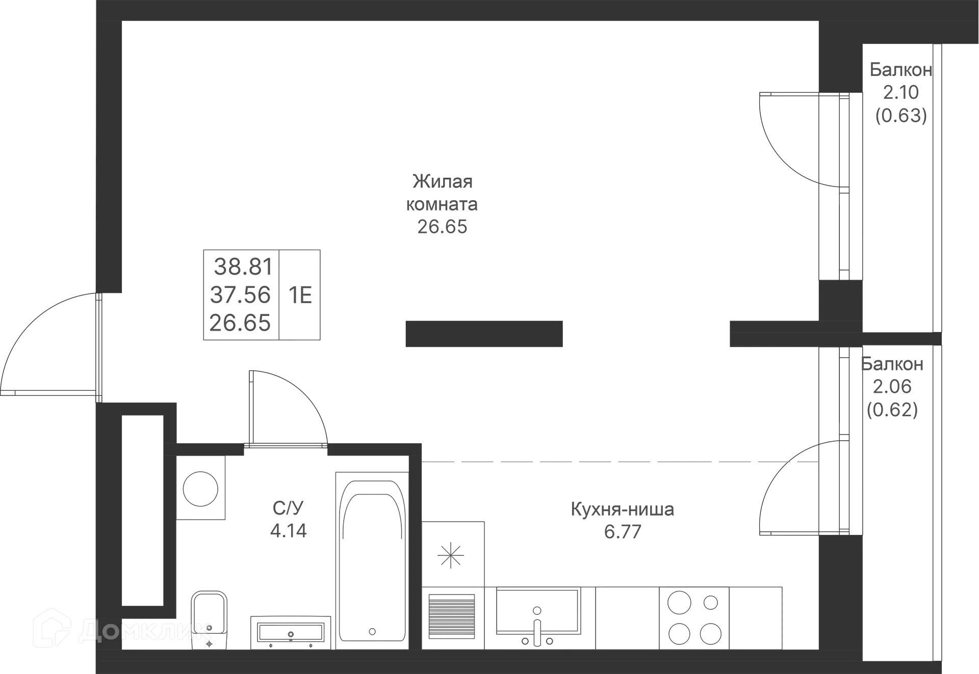 Фото квартиры в ЖК Мой Ритм