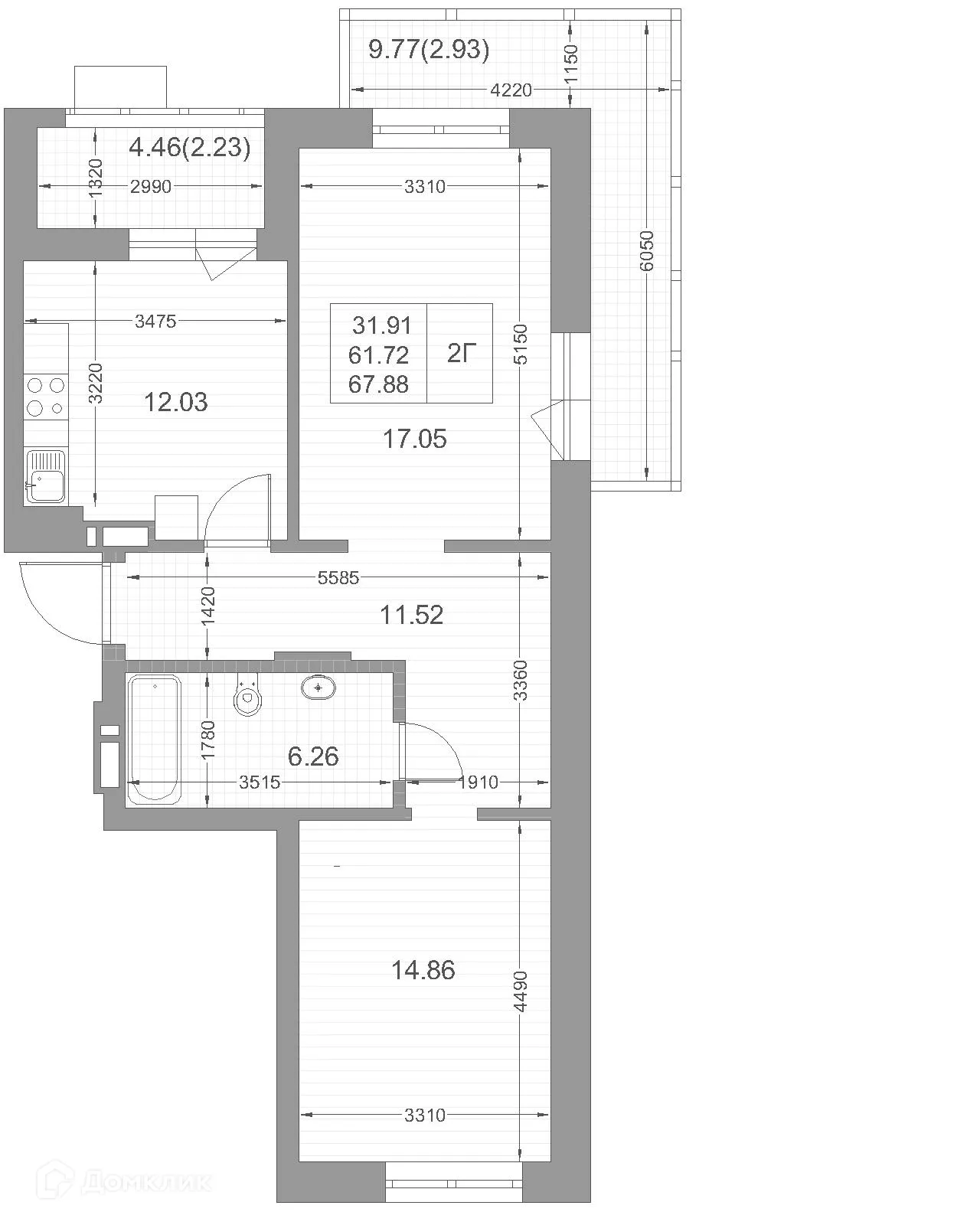 Фото квартиры в ЖК Мой Ритм