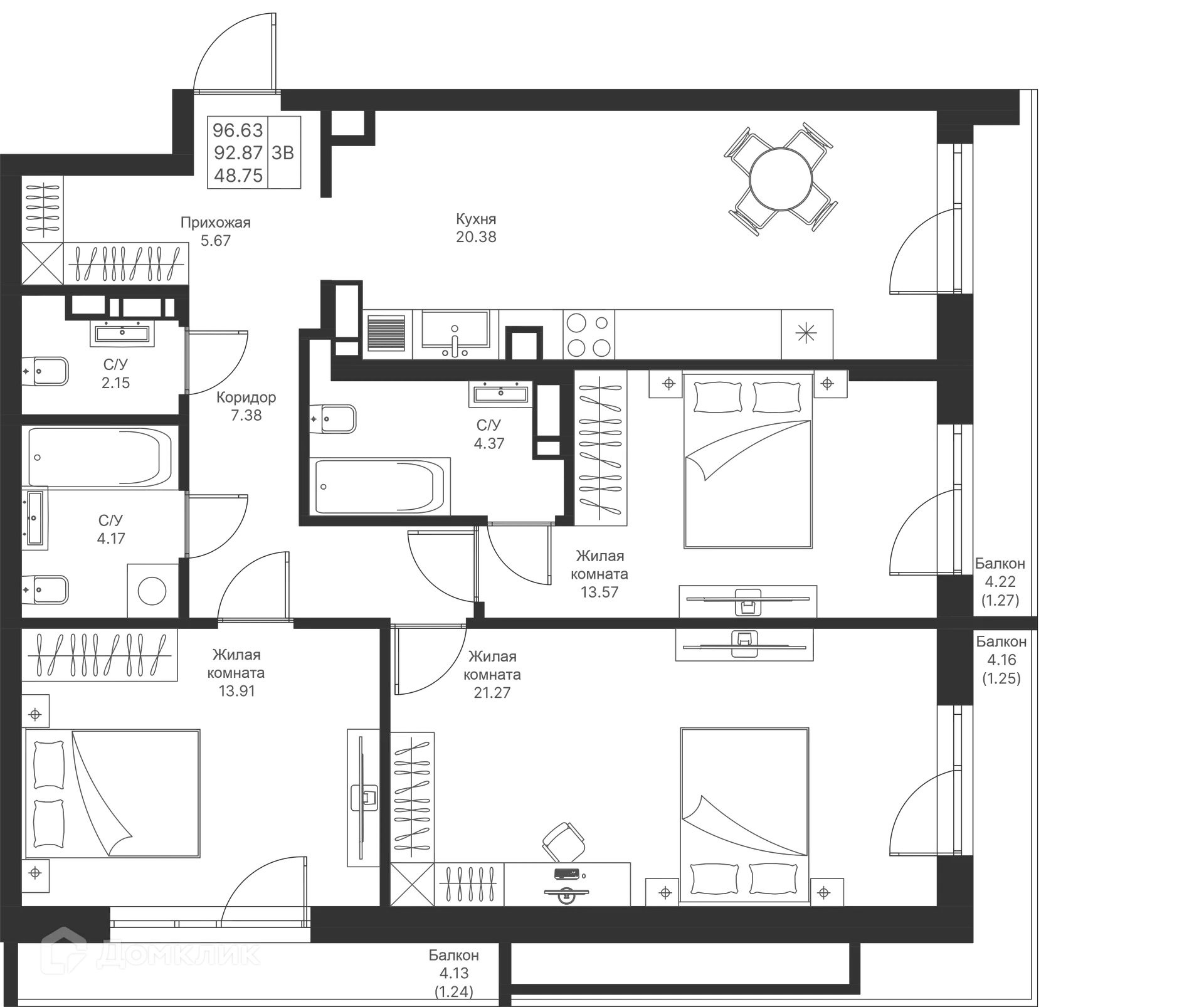 Фото квартиры в ЖК Мой Ритм