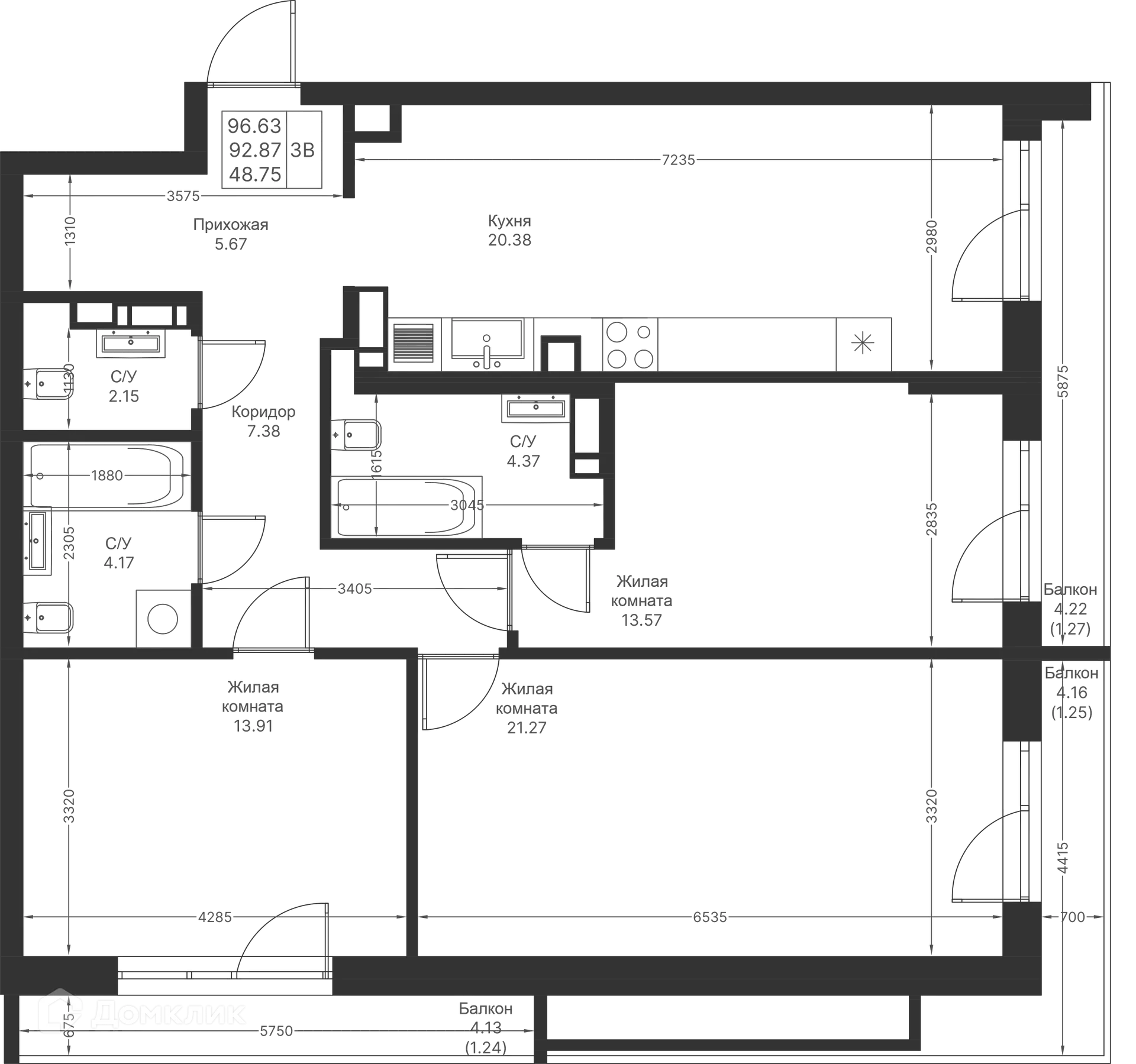 Фото квартиры в ЖК Мой Ритм