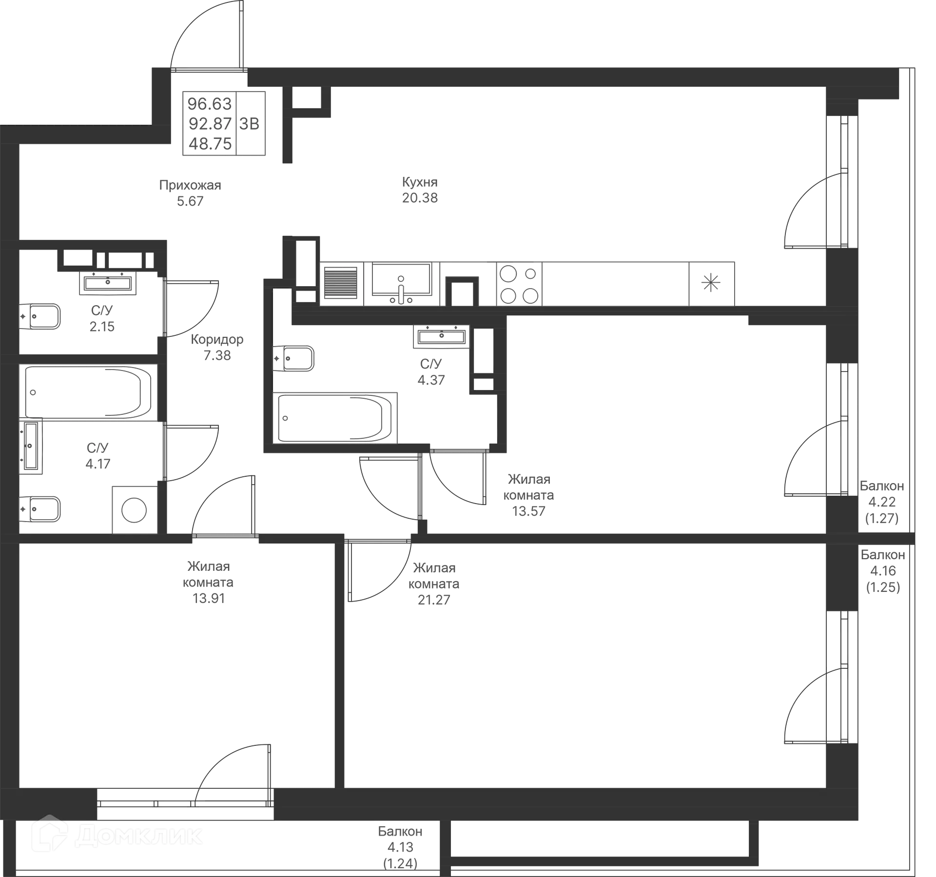 Фото квартиры в ЖК Мой Ритм