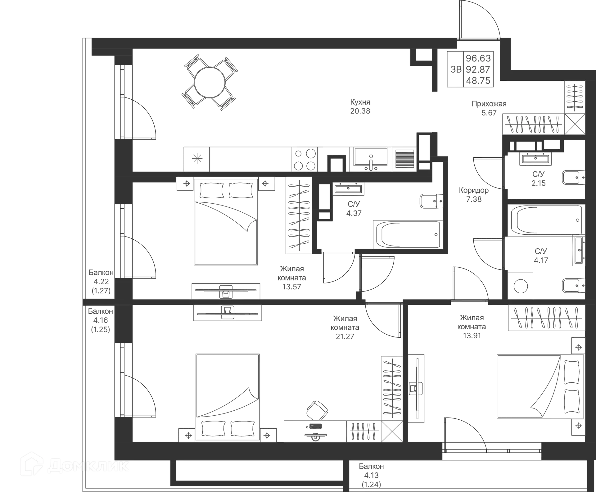 Фото квартиры в ЖК Мой Ритм