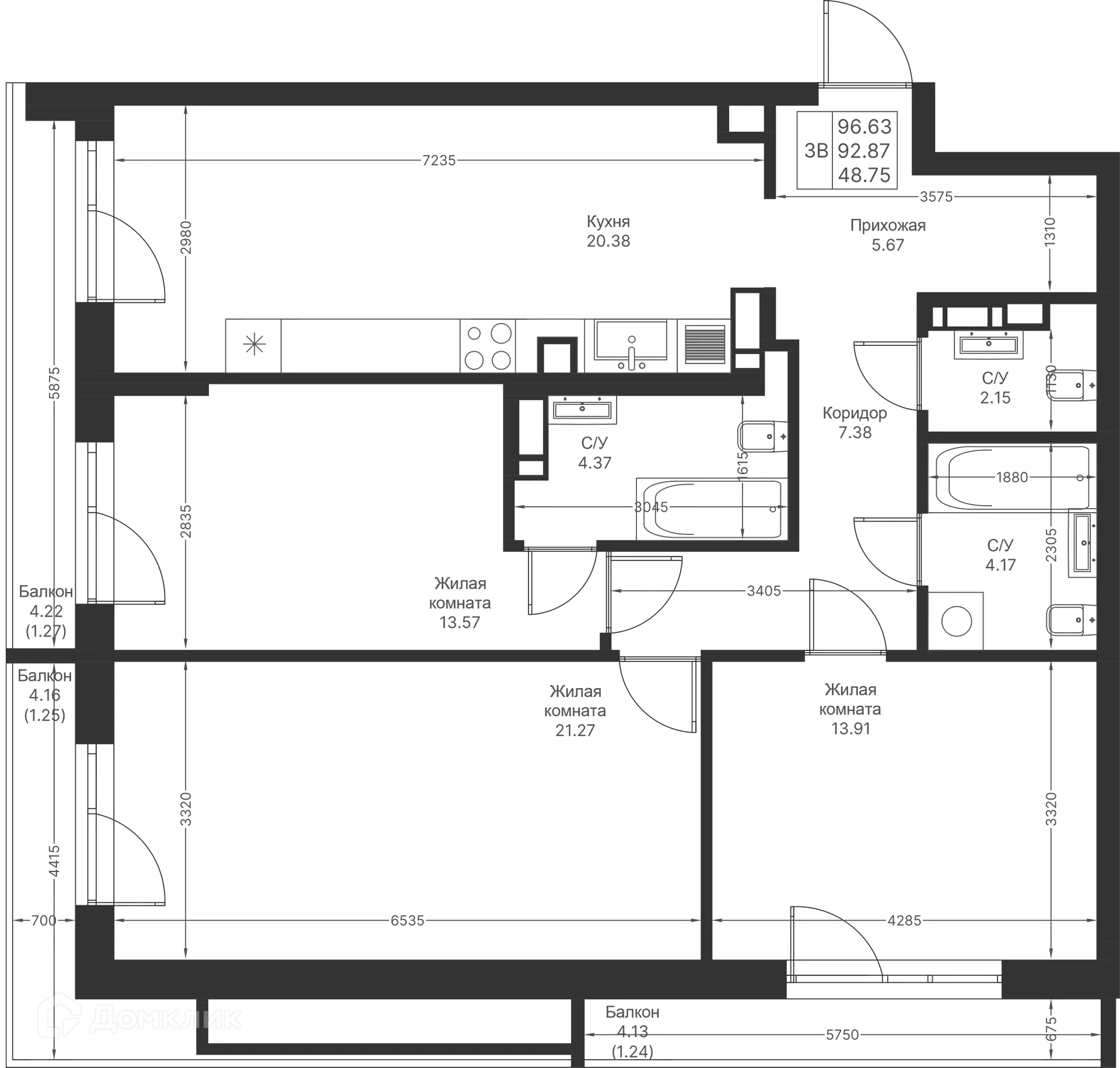 Фото квартиры в ЖК Мой Ритм