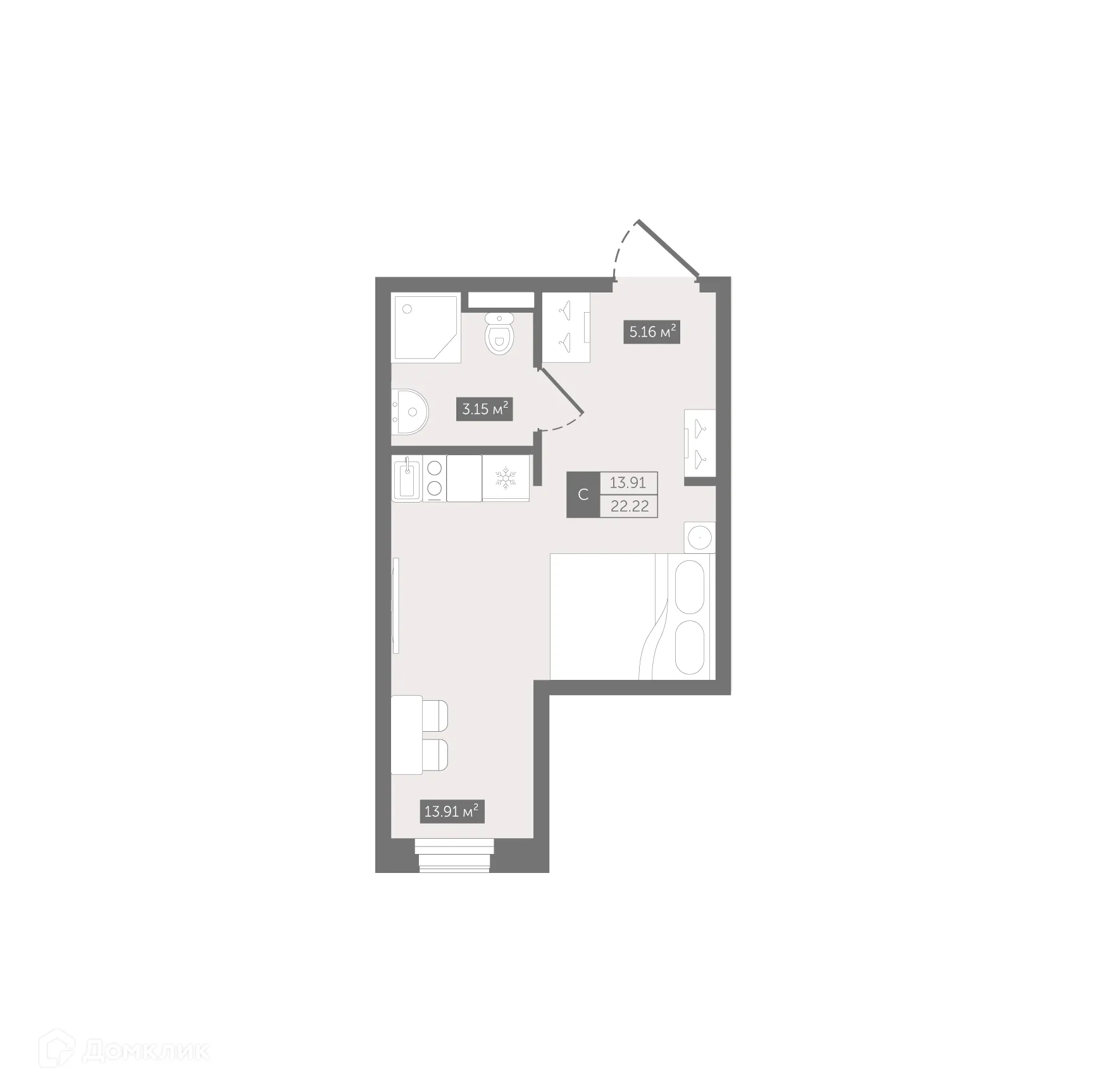 Фото квартиры в ЖК Zoom Черная Речка
