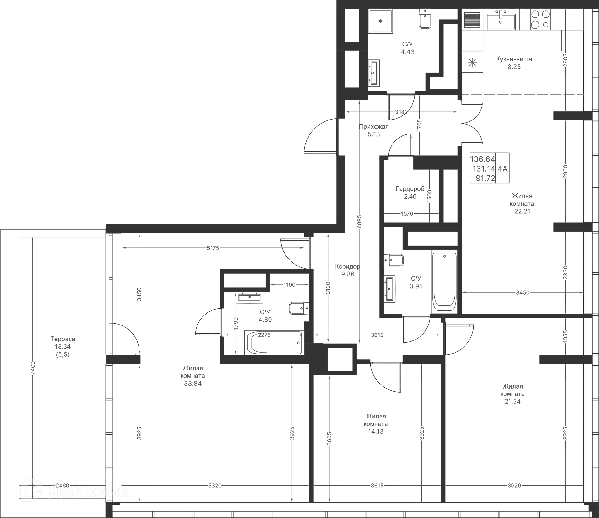 Фото квартиры в ЖК Мой Ритм