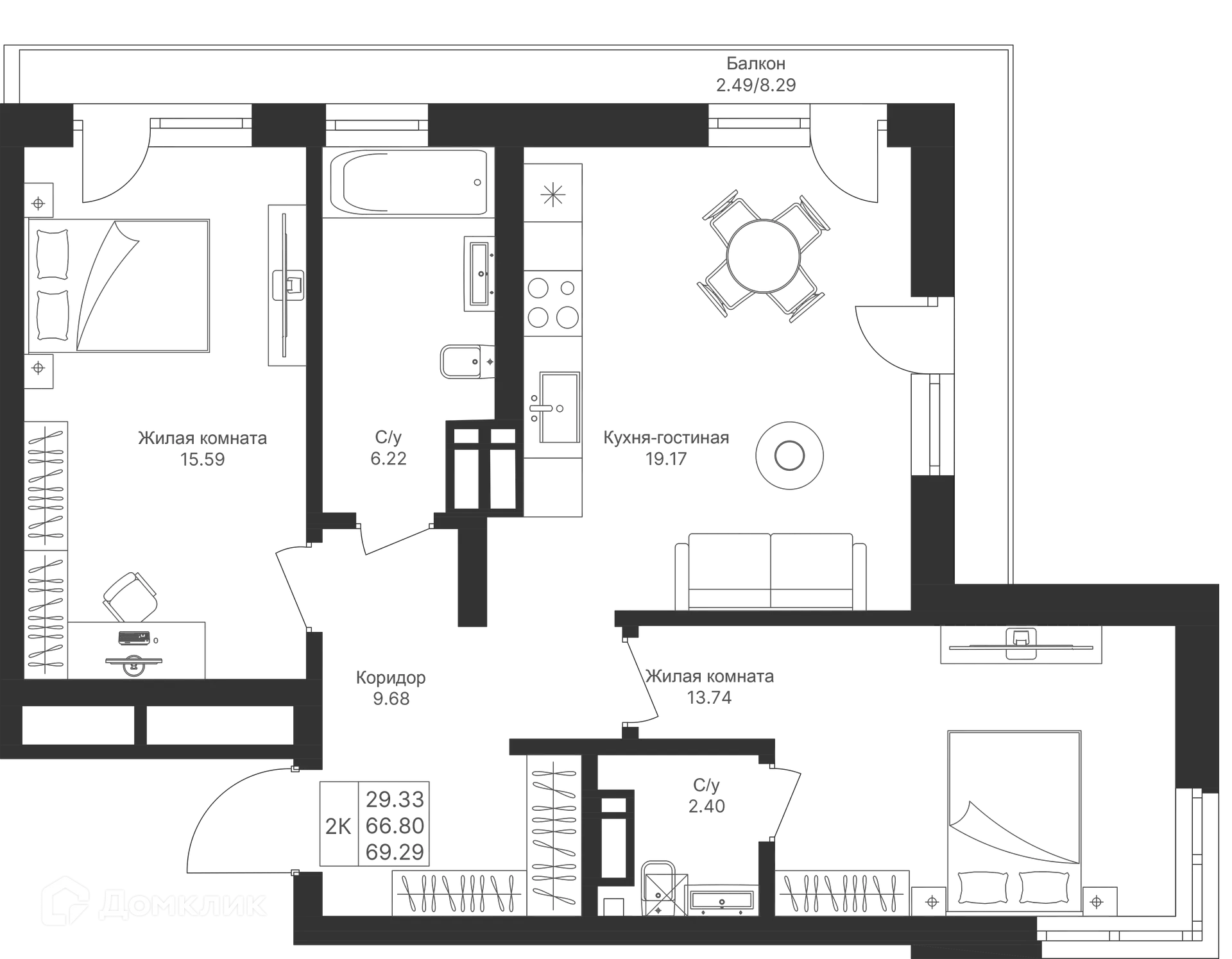 Фото квартиры в ЖК Мой Ритм