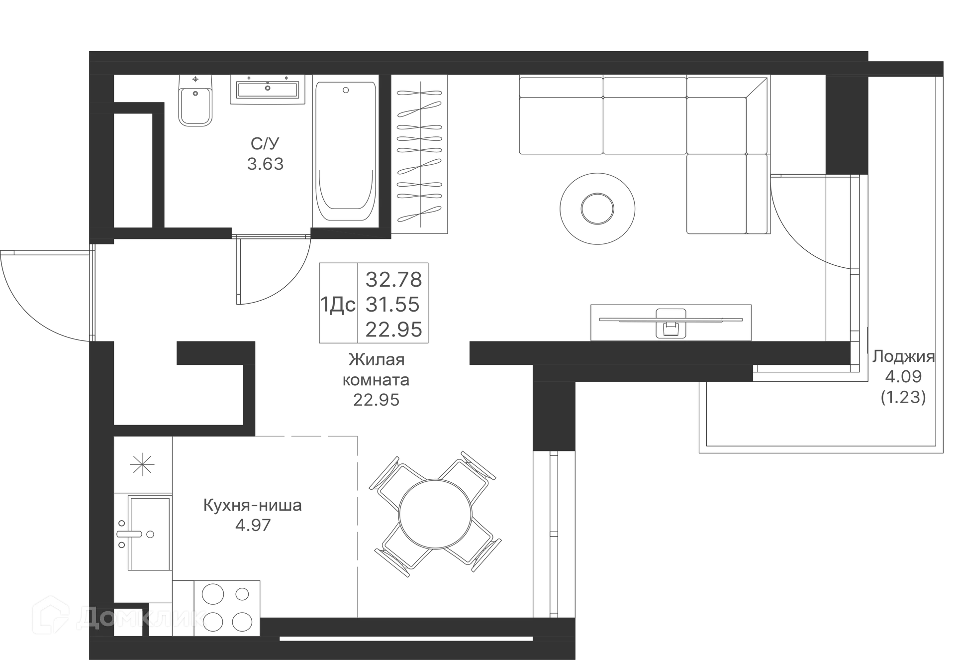 Фото квартиры в ЖК Мой Ритм