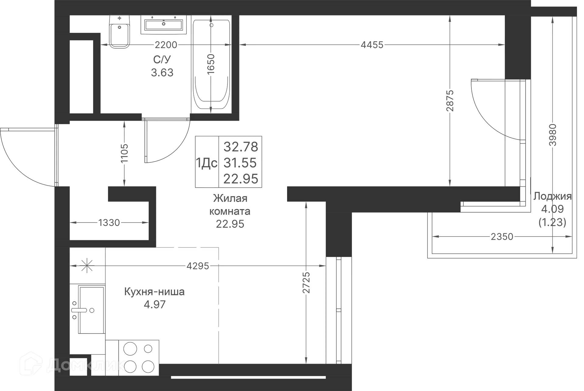 Фото квартиры в ЖК Мой Ритм