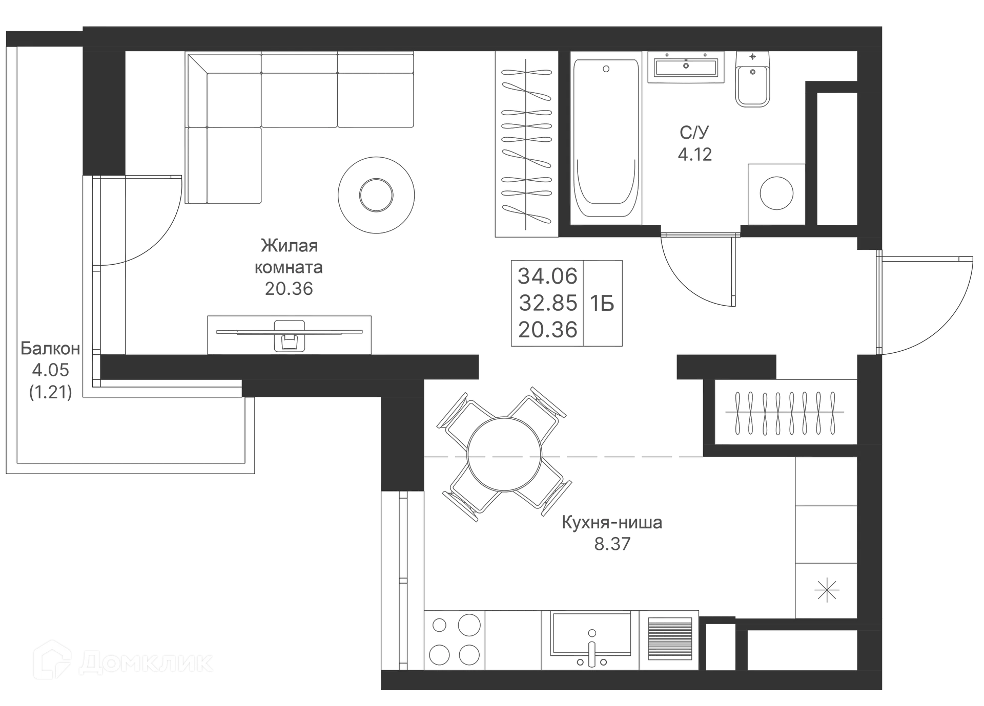 Фото квартиры в ЖК Мой Ритм