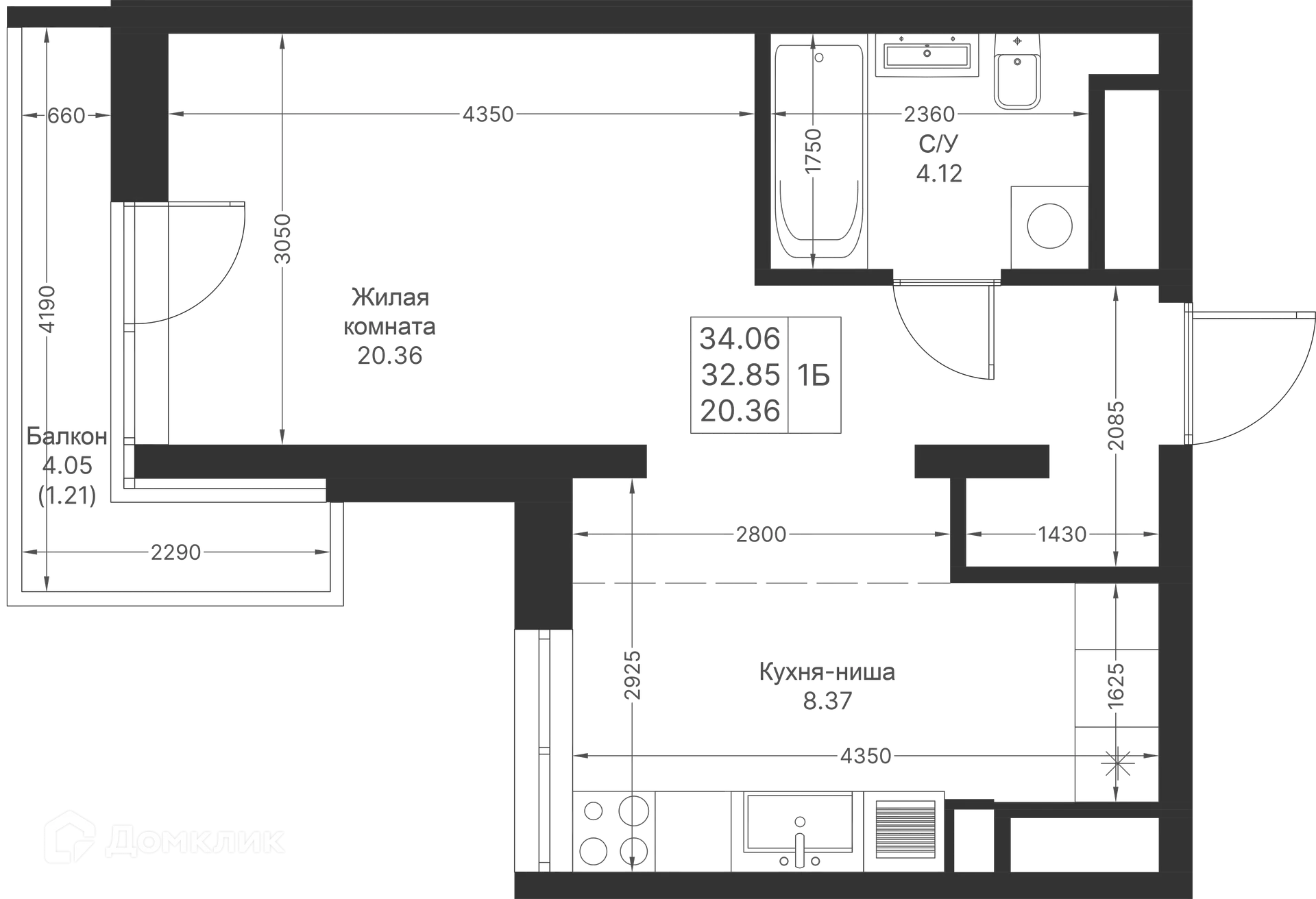 Фото квартиры в ЖК Мой Ритм
