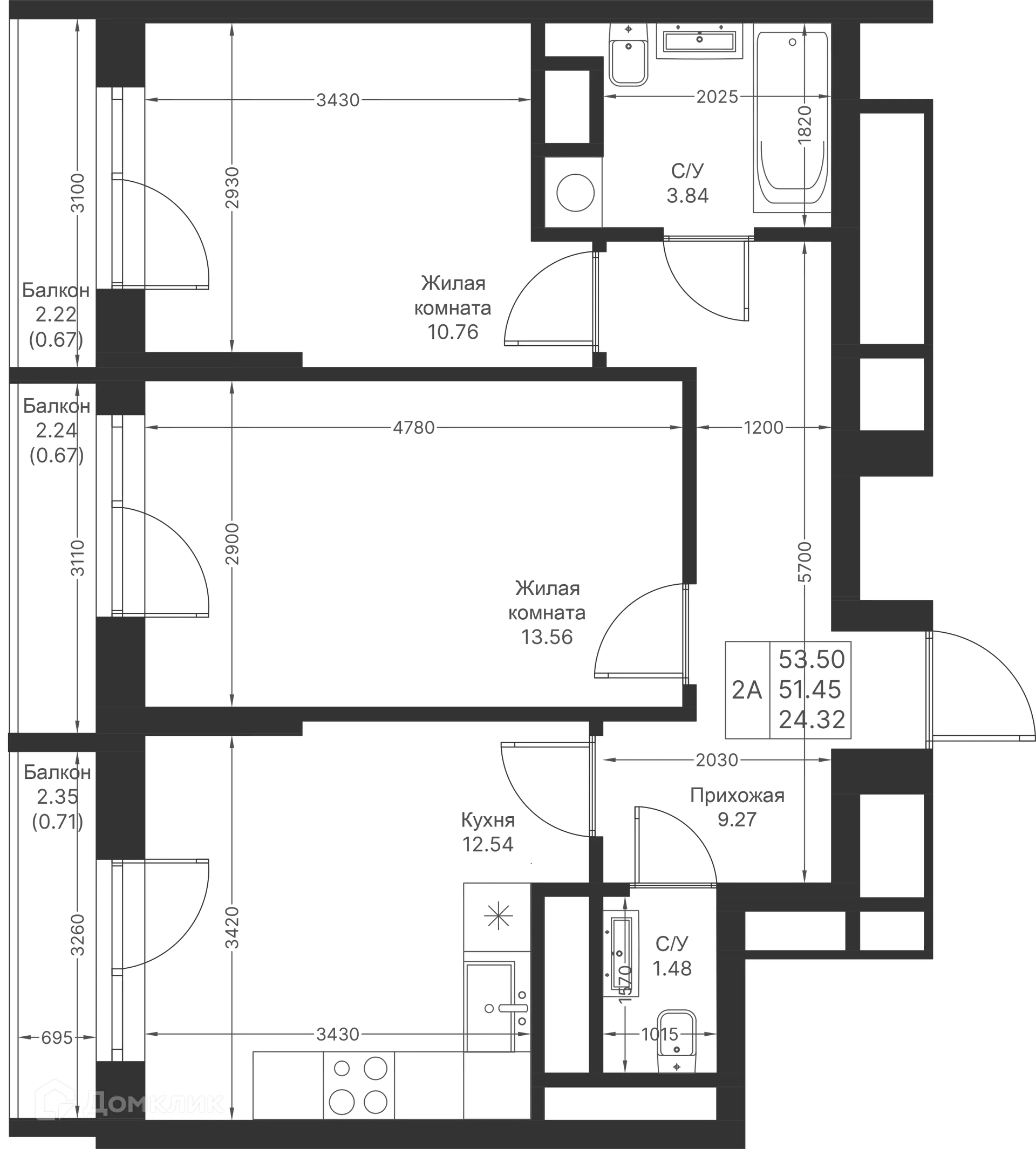 Фото квартиры в ЖК Мой Ритм