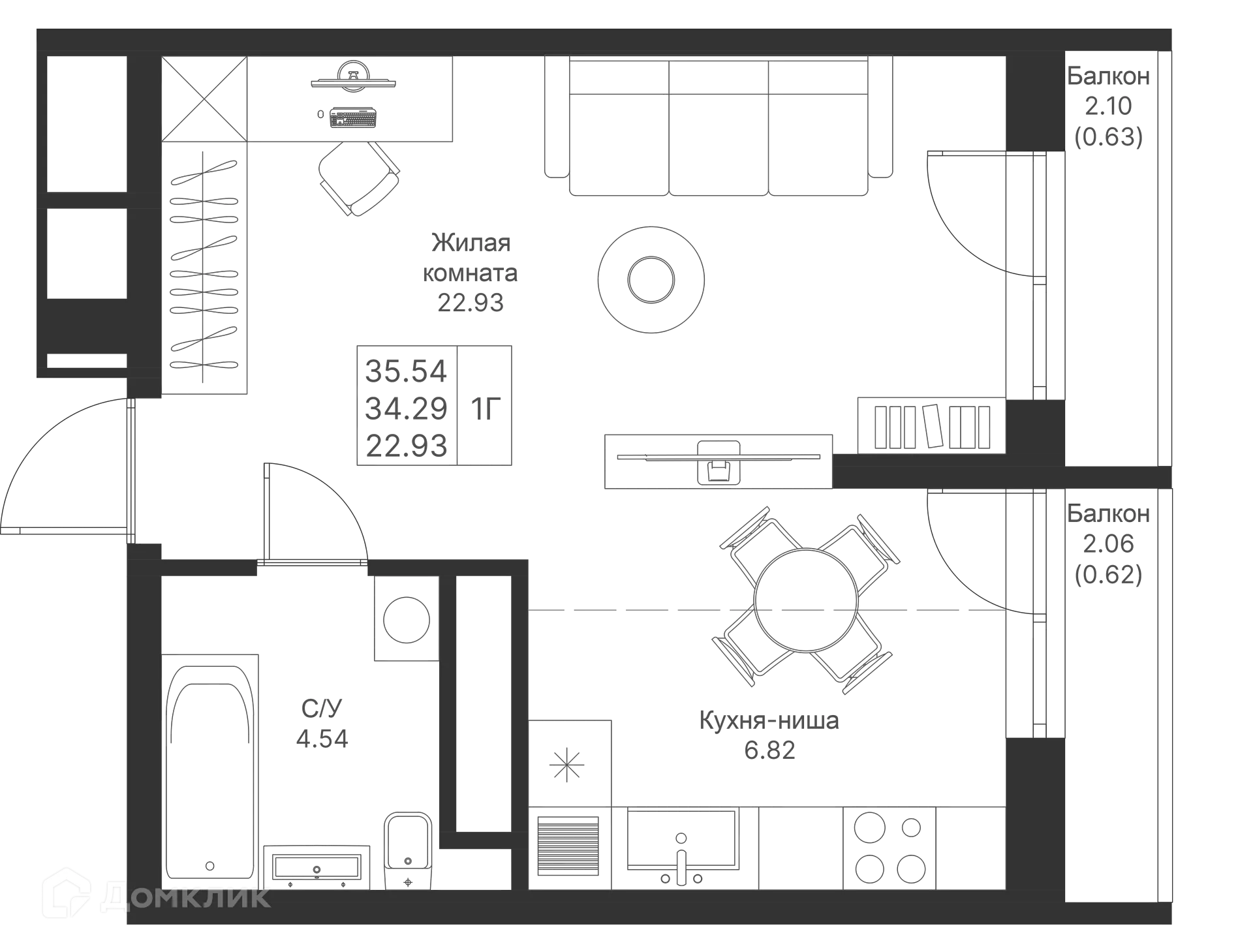 Фото квартиры в ЖК Мой Ритм