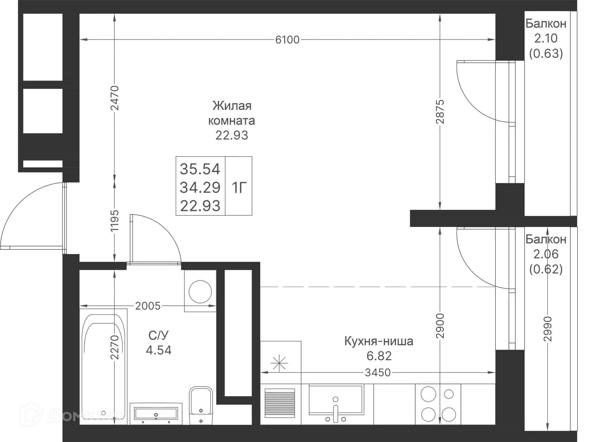 Фото квартиры в ЖК Мой Ритм