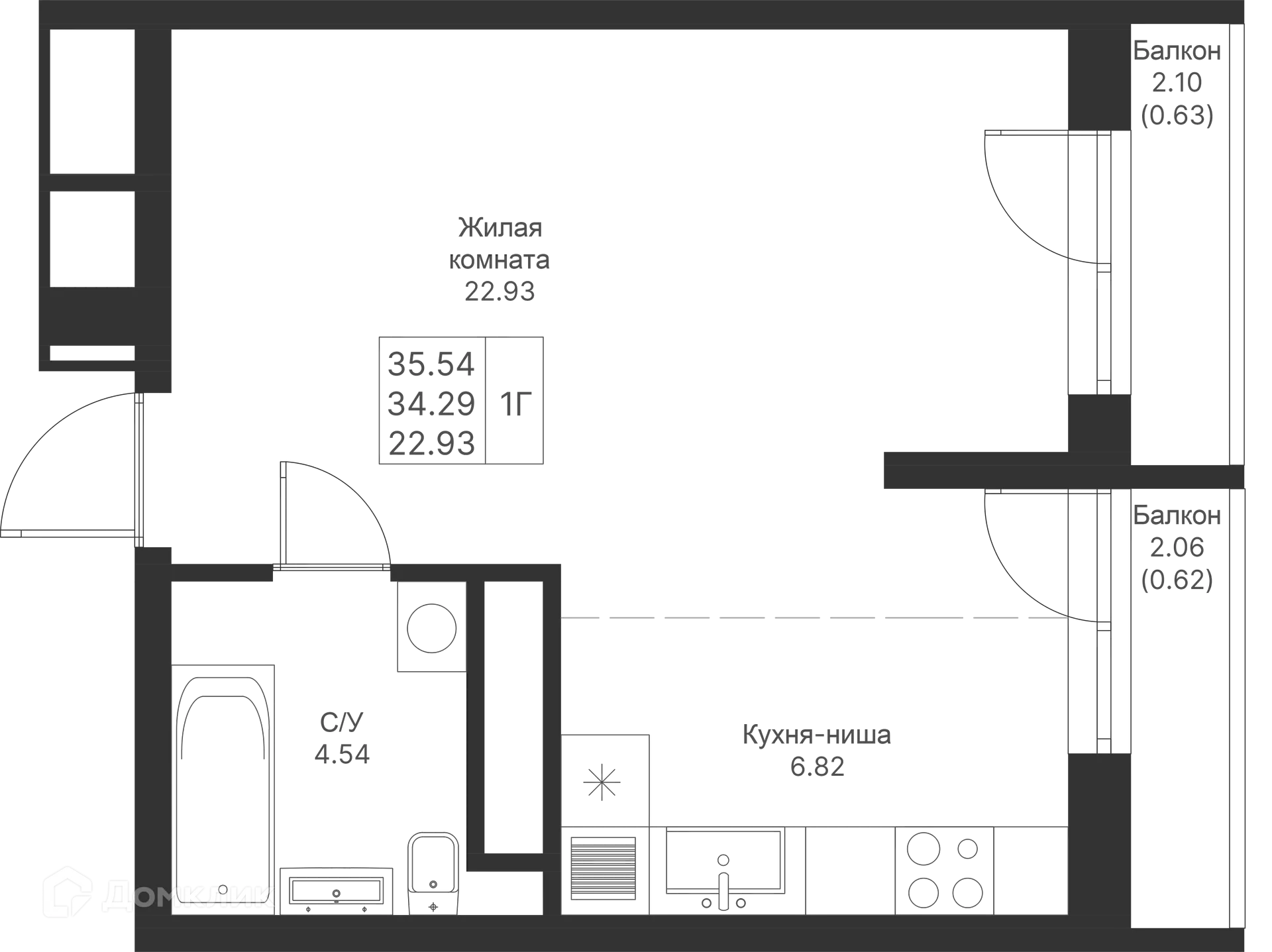 Фото квартиры в ЖК Мой Ритм