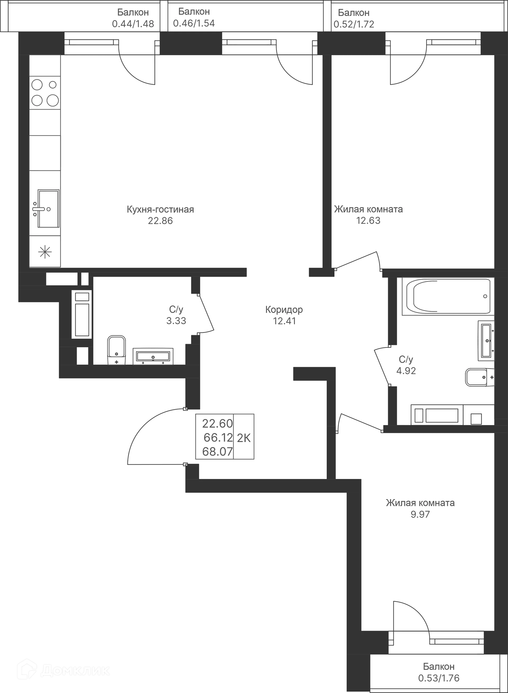 Фото квартиры в ЖК Мой Ритм