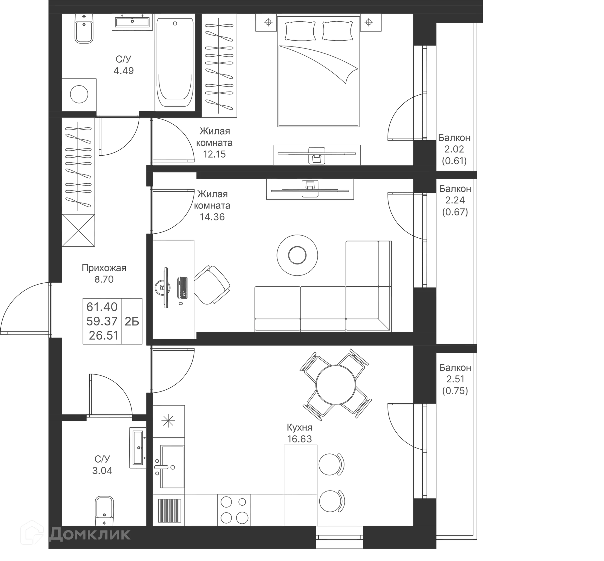 Фото квартиры в ЖК Мой Ритм