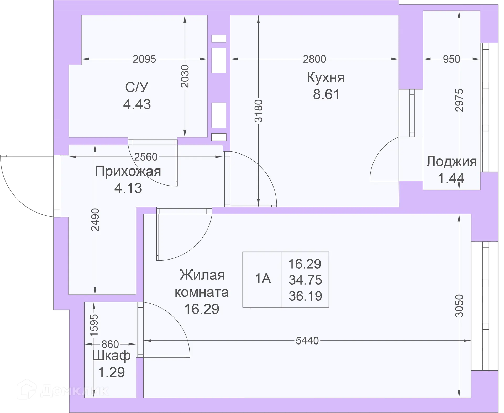 Фото квартиры в ЖК Светлая долина