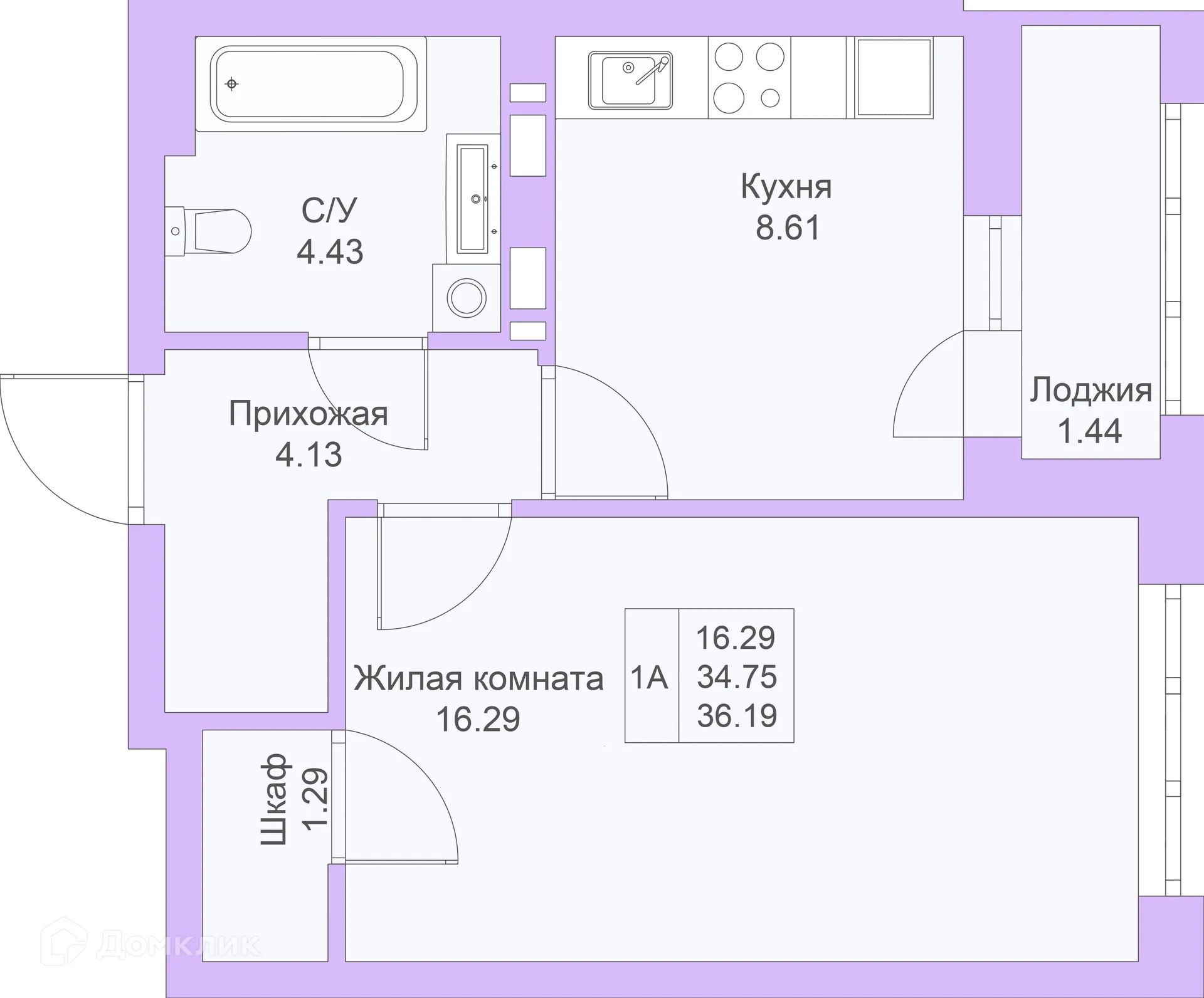 Фото квартиры в ЖК Светлая долина