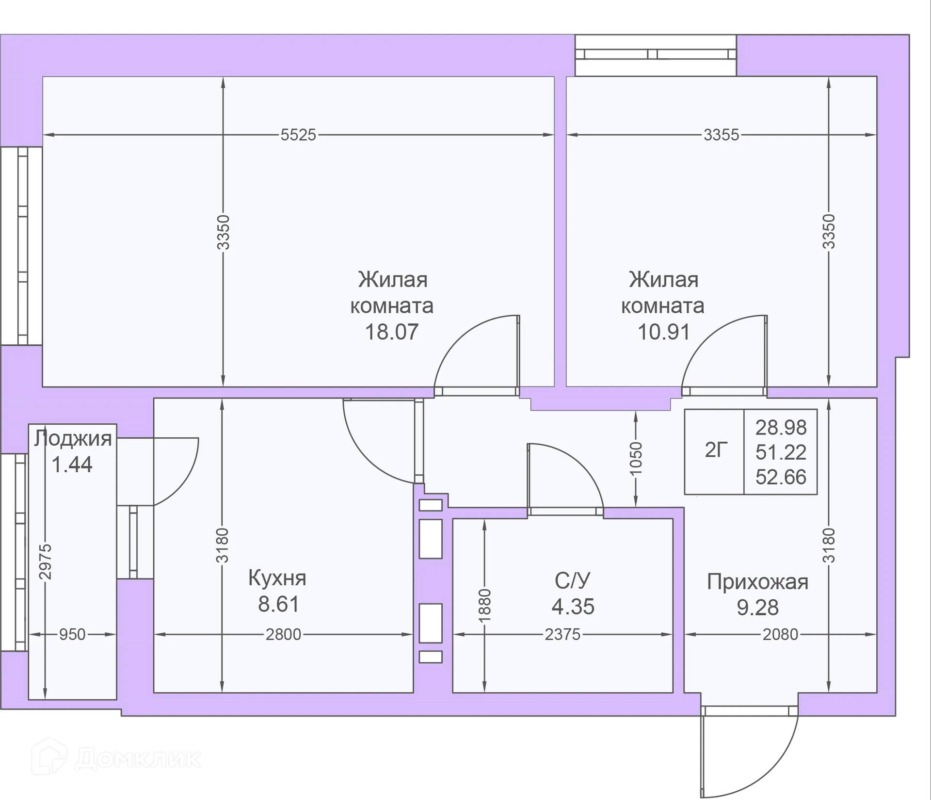 Фото квартиры в ЖК Светлая долина