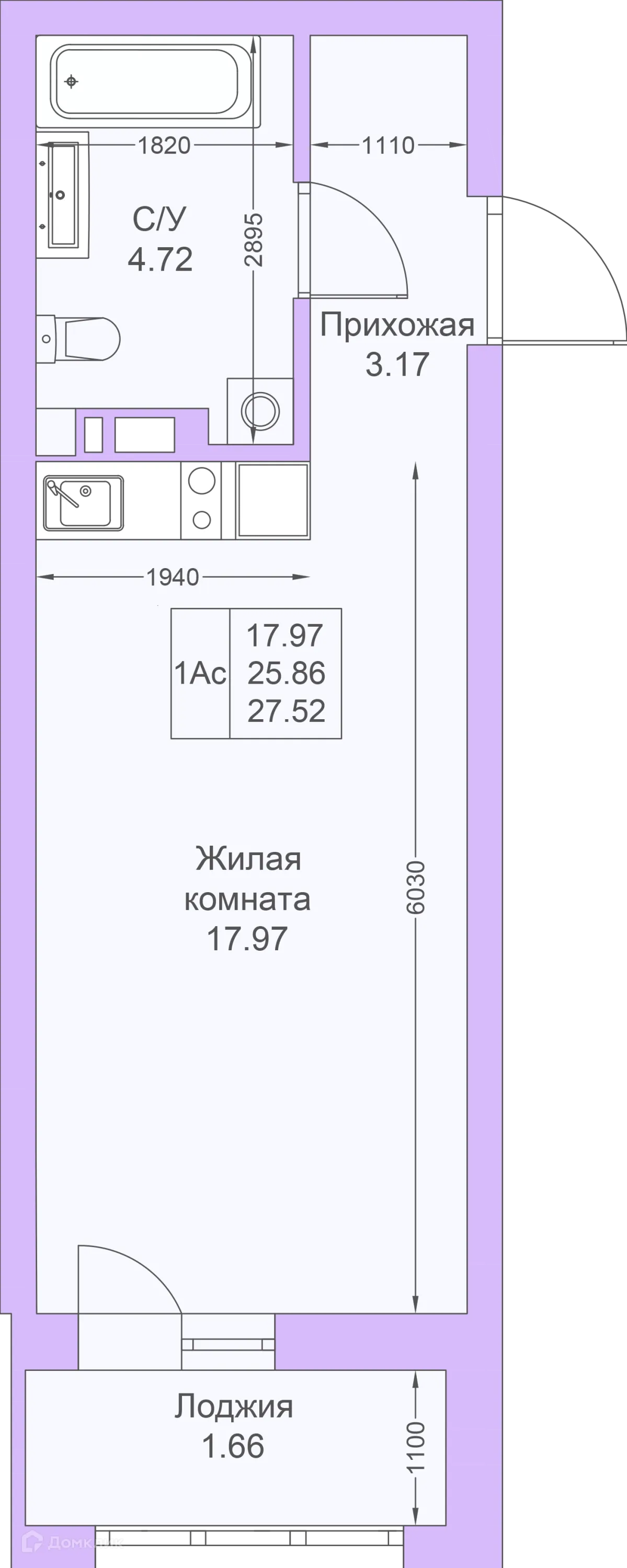 Фото квартиры в ЖК Светлая долина
