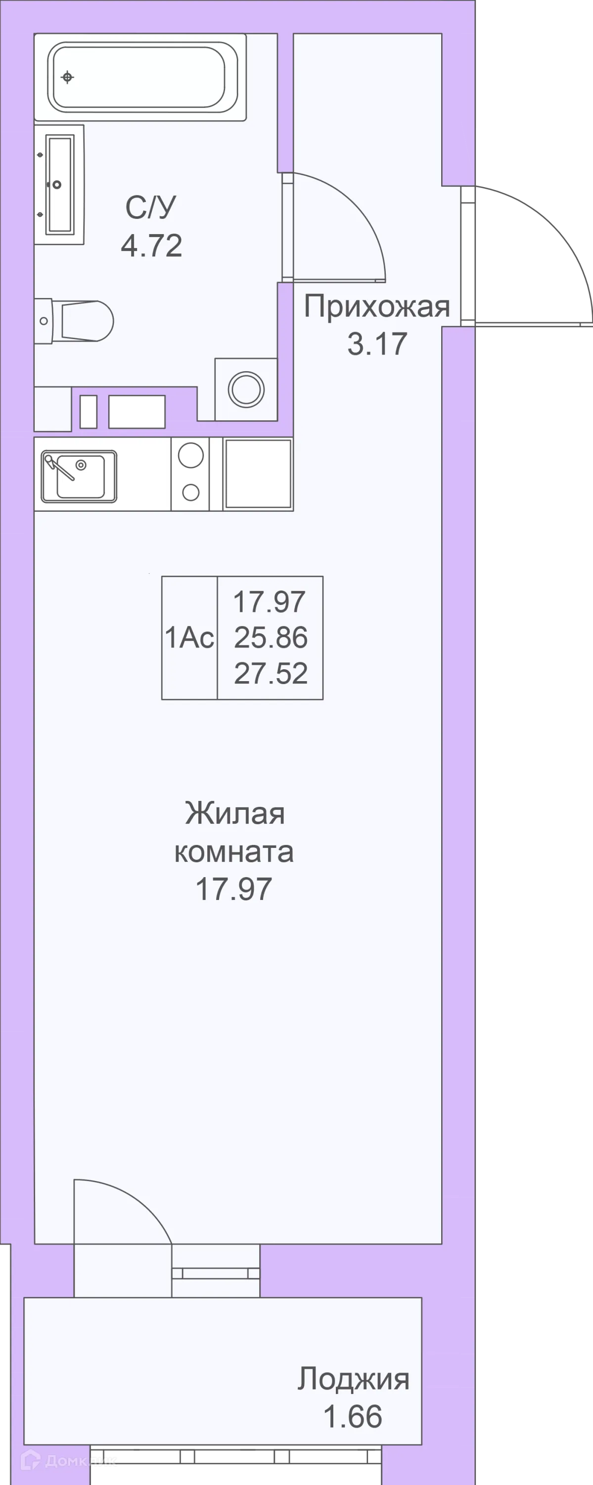 Фото квартиры в ЖК Светлая долина