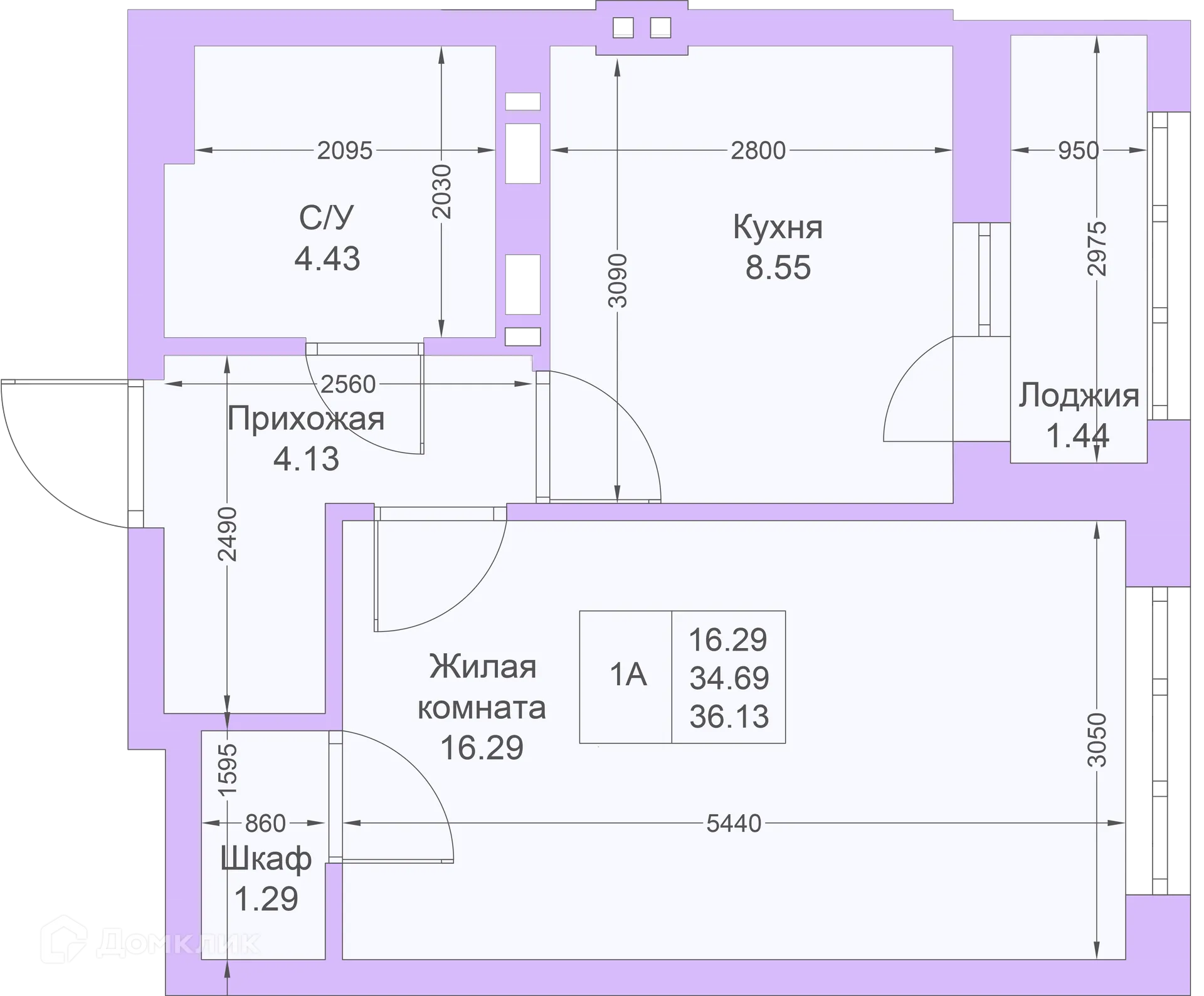 Фото квартиры в ЖК Светлая долина