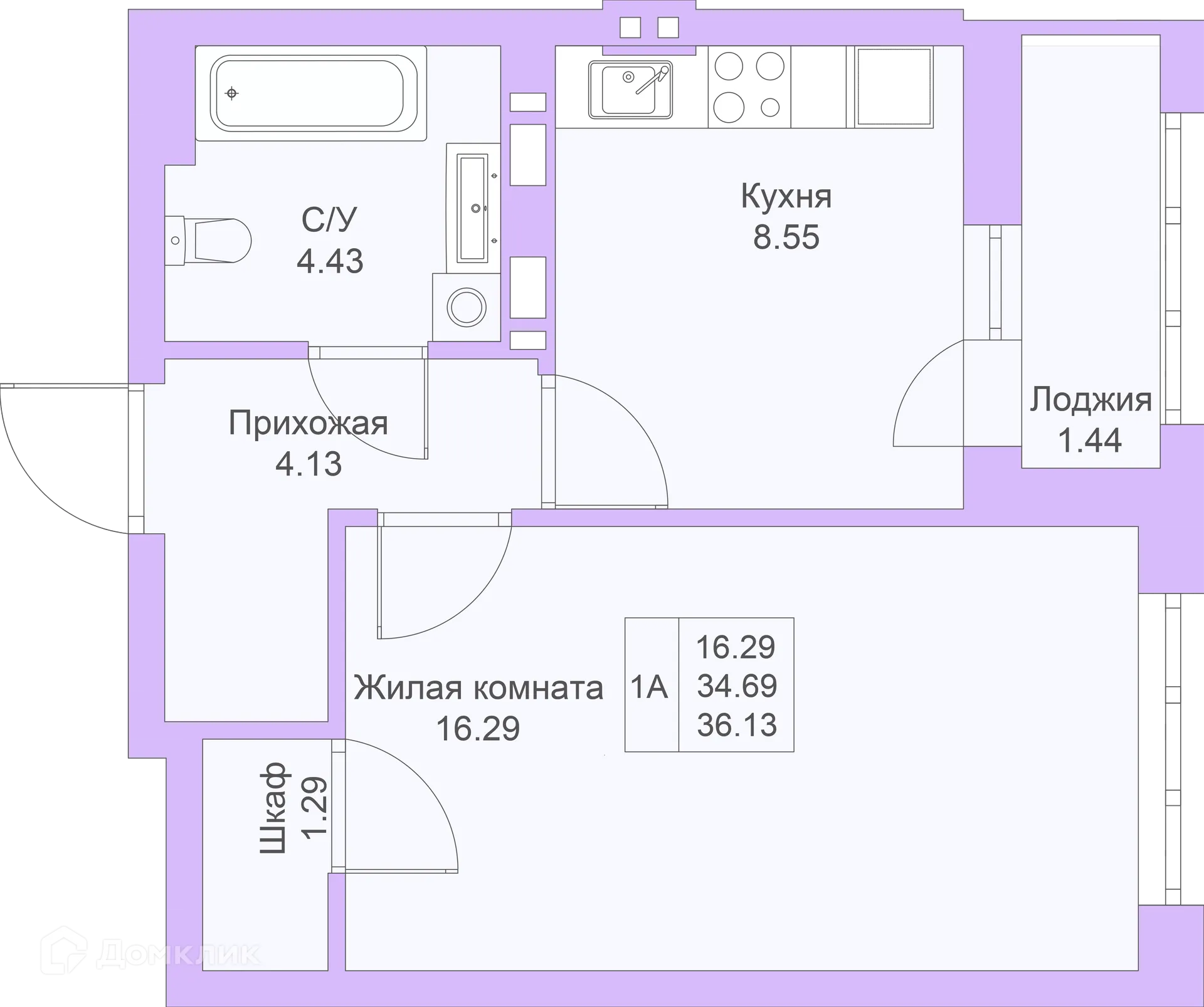 Фото квартиры в ЖК Светлая долина