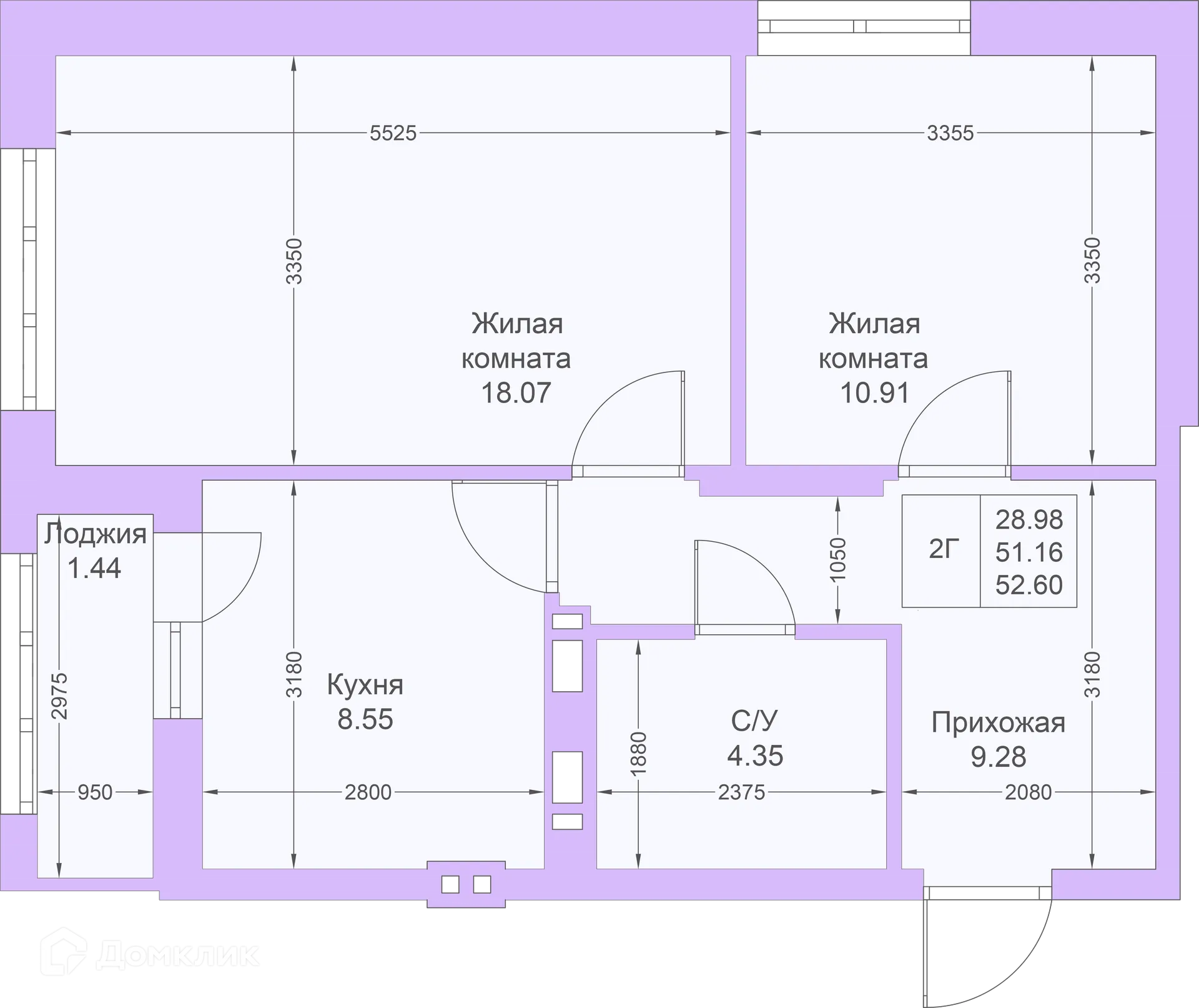 Фото квартиры в ЖК Светлая долина