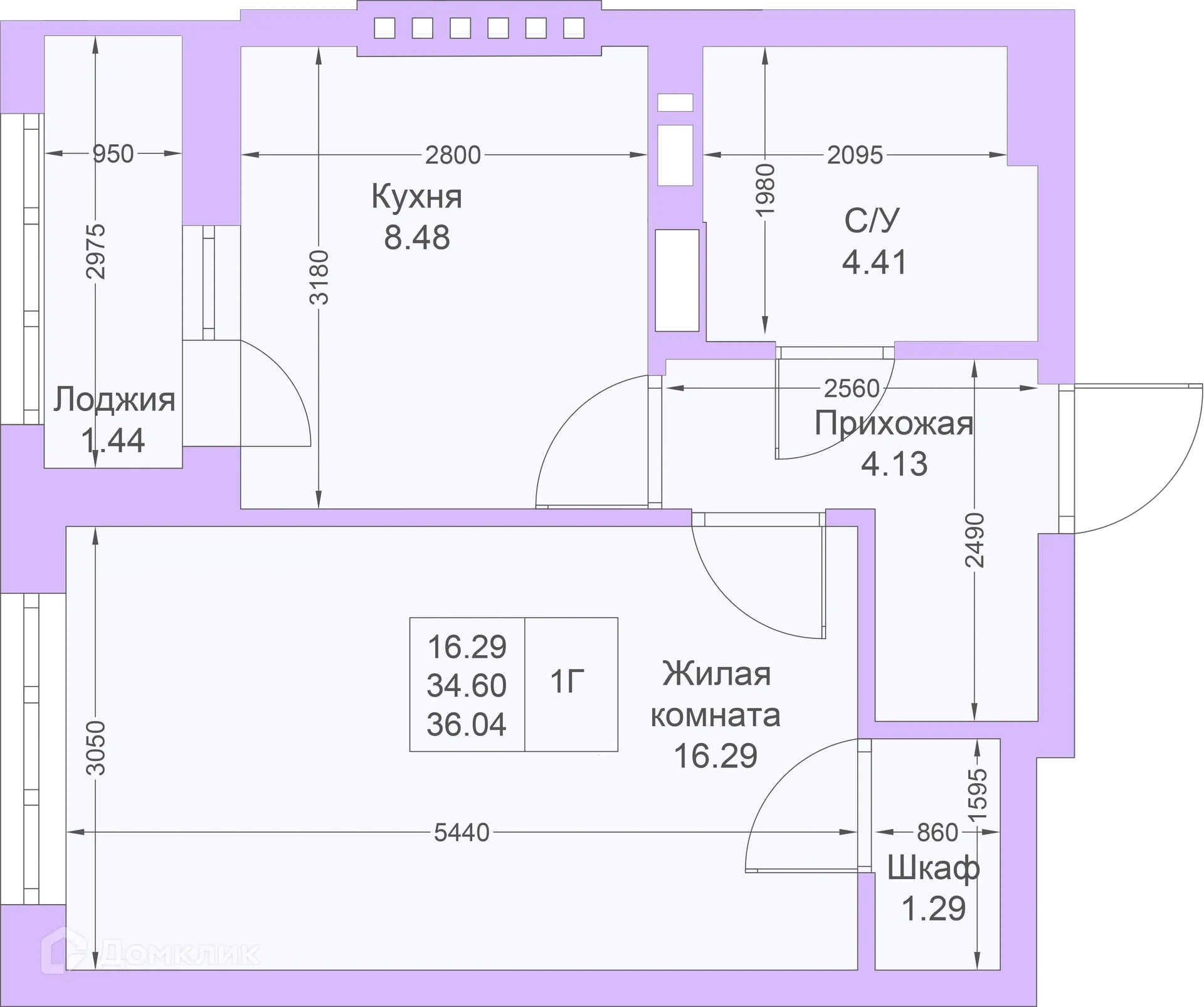 Фото квартиры в ЖК Светлая долина