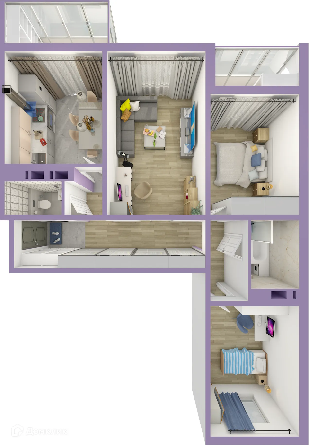 Фото квартиры в ЖК Светлая долина