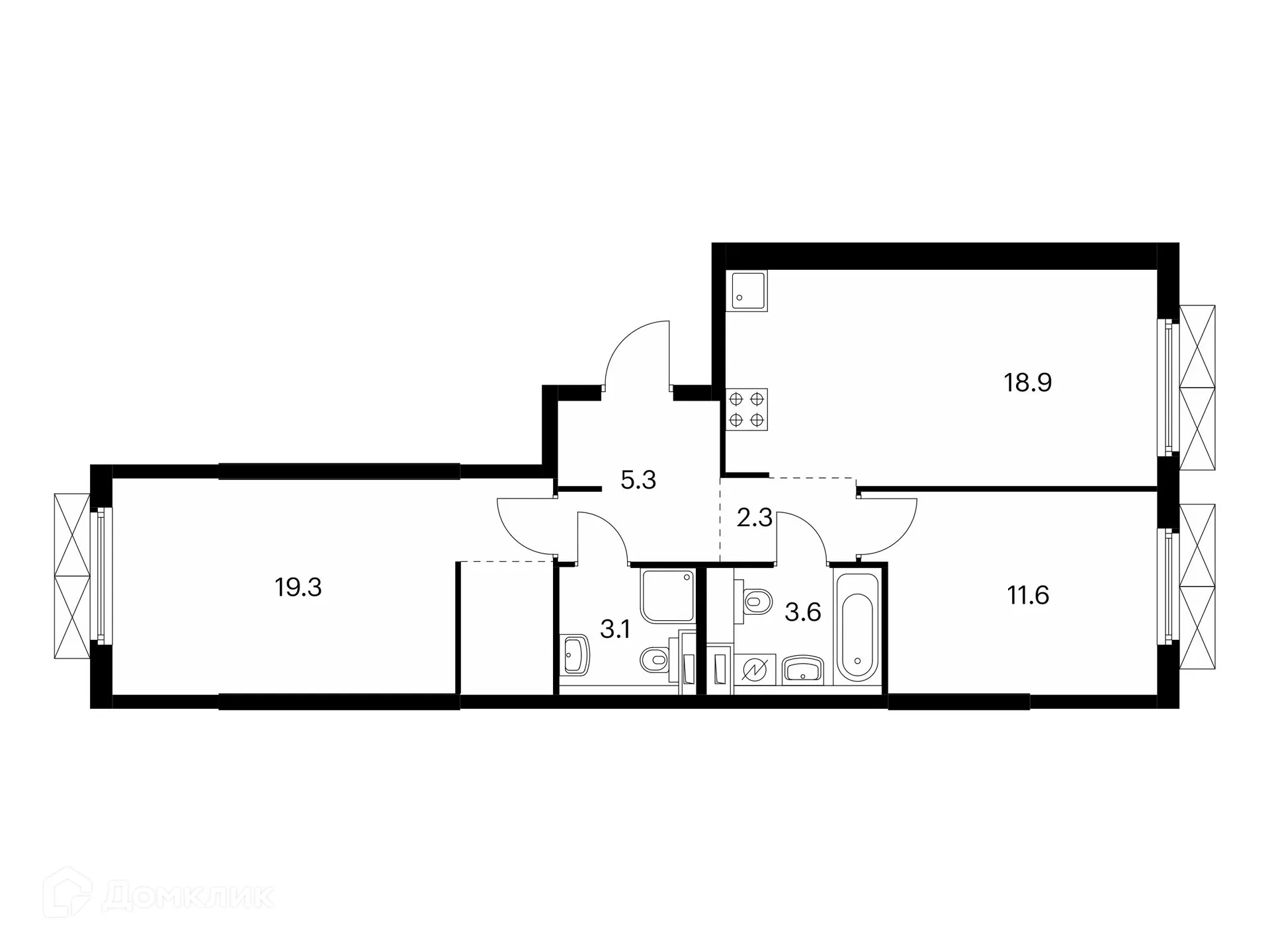 Фото квартиры в ЖК Нокса парк