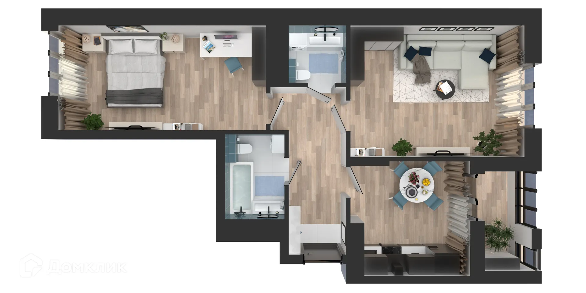 Фото квартиры в ЖК Солнечный город