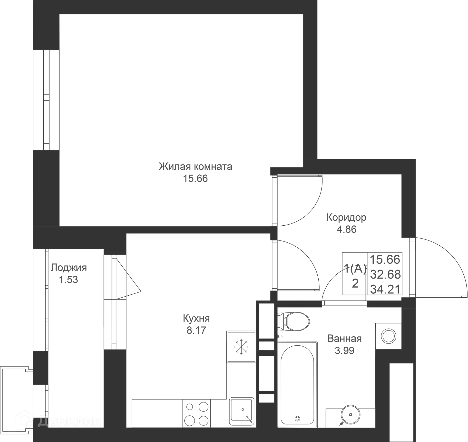 Фото квартиры в ЖК Солнечный город