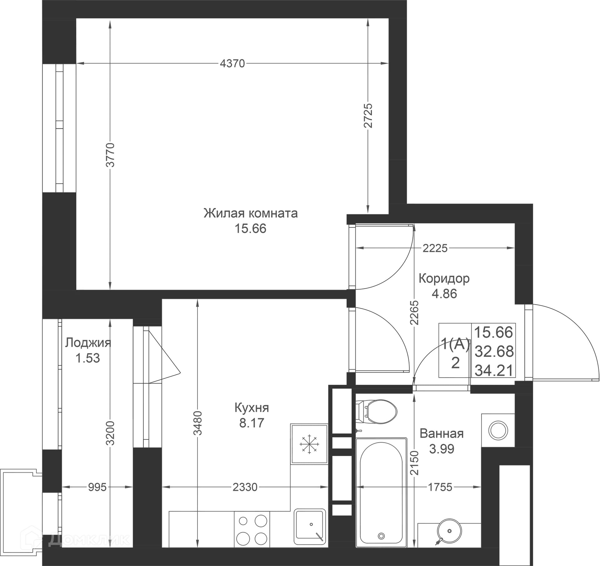 Фото квартиры в ЖК Солнечный город