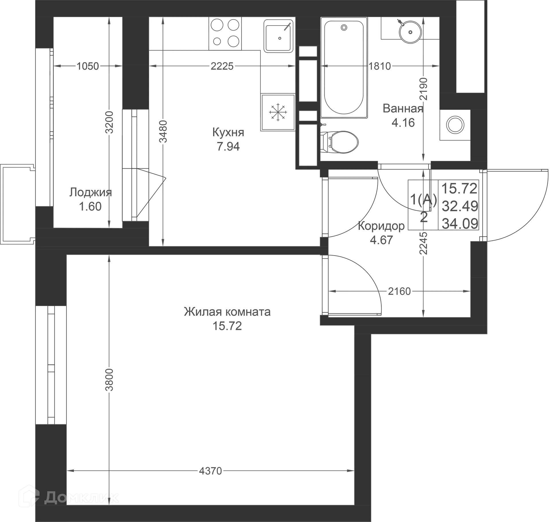 Фото квартиры в ЖК Солнечный город