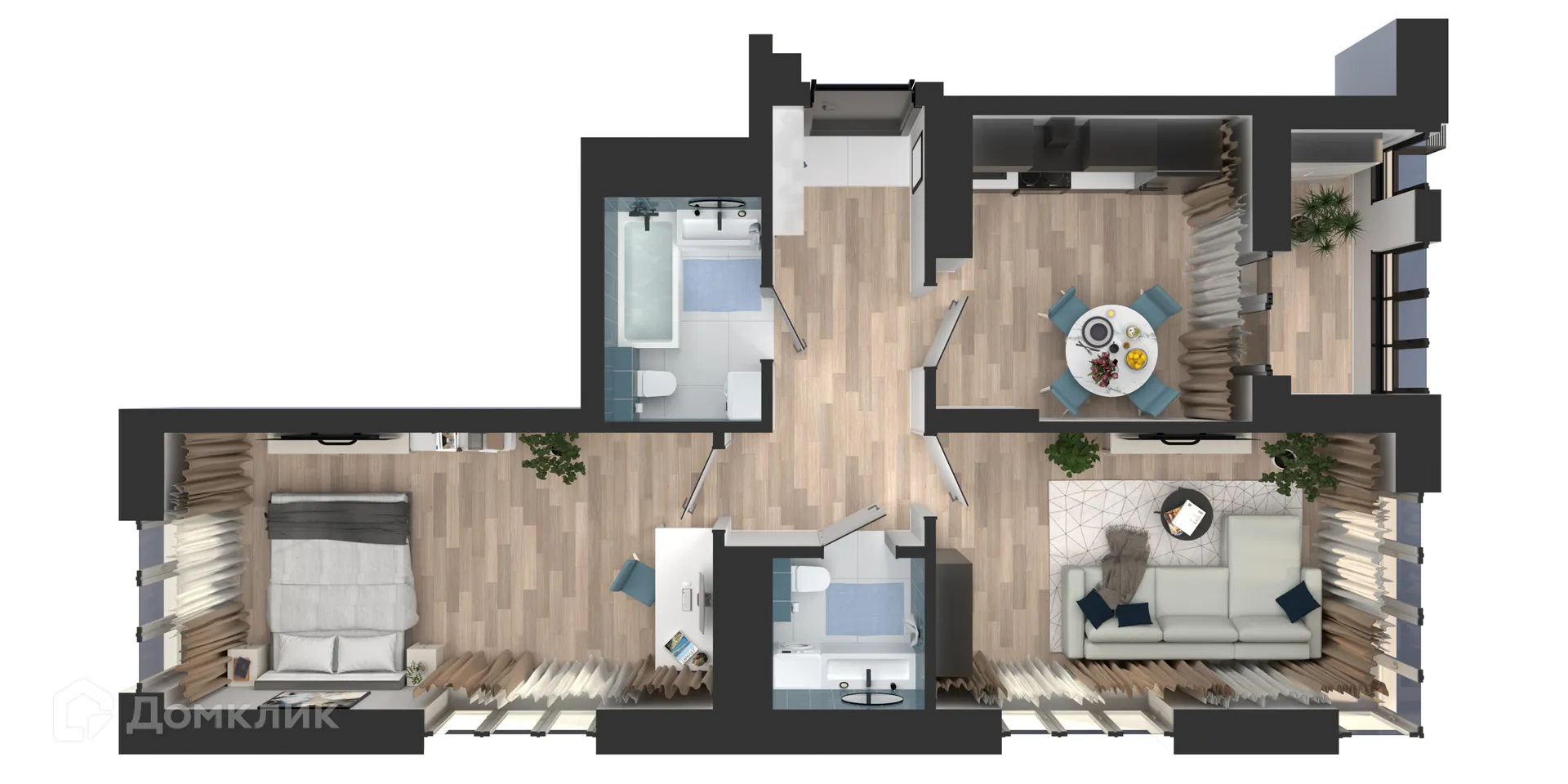 Фото квартиры в ЖК Солнечный город