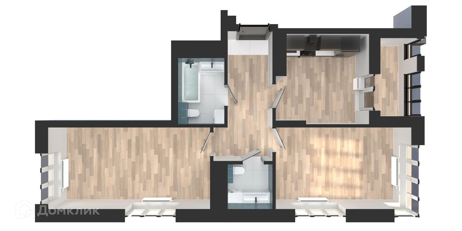 Фото квартиры в ЖК Солнечный город