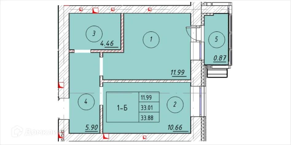 Фото квартиры в ЖК "Ометьевский Парк"