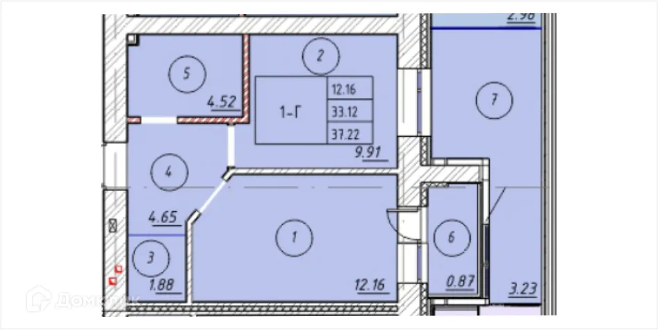 Фото квартиры в ЖК "Ометьевский Парк"