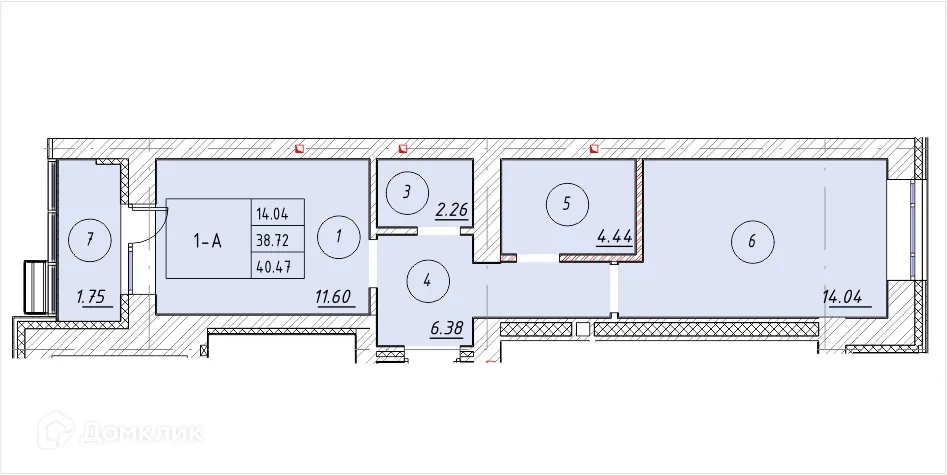 Фото квартиры в ЖК "Ометьевский Парк"