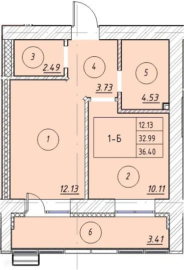 Фото квартиры в ЖК "Ометьевский Парк"