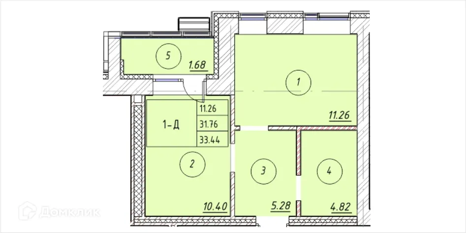 Фото квартиры в ЖК "Ометьевский Парк"