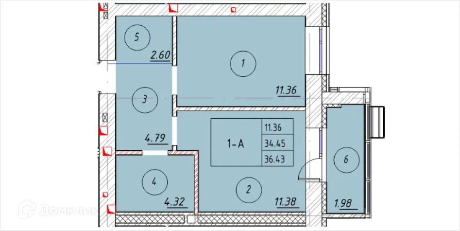 Фото квартиры в ЖК "Ометьевский Парк"