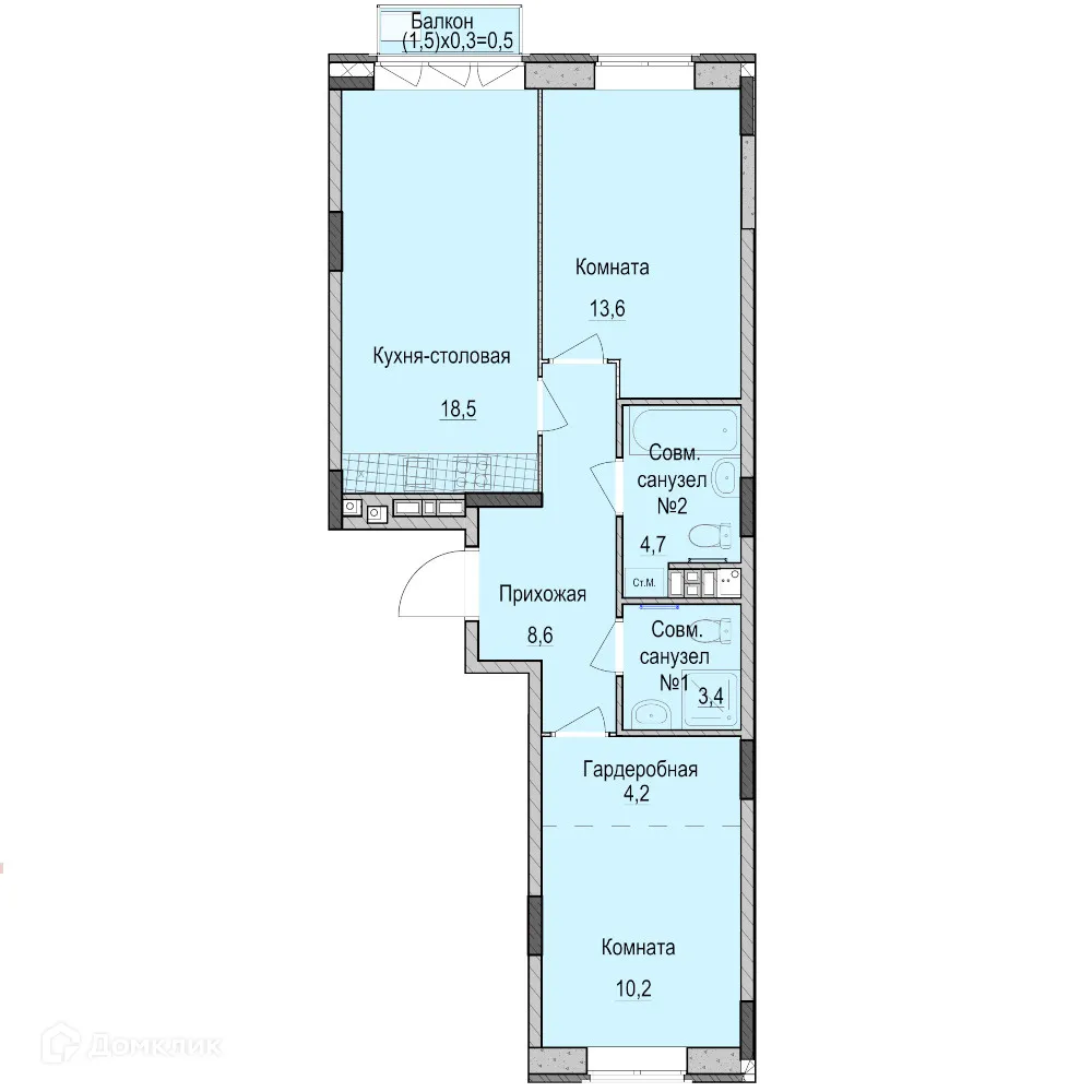 Фото квартиры в ЖК Фермаполис